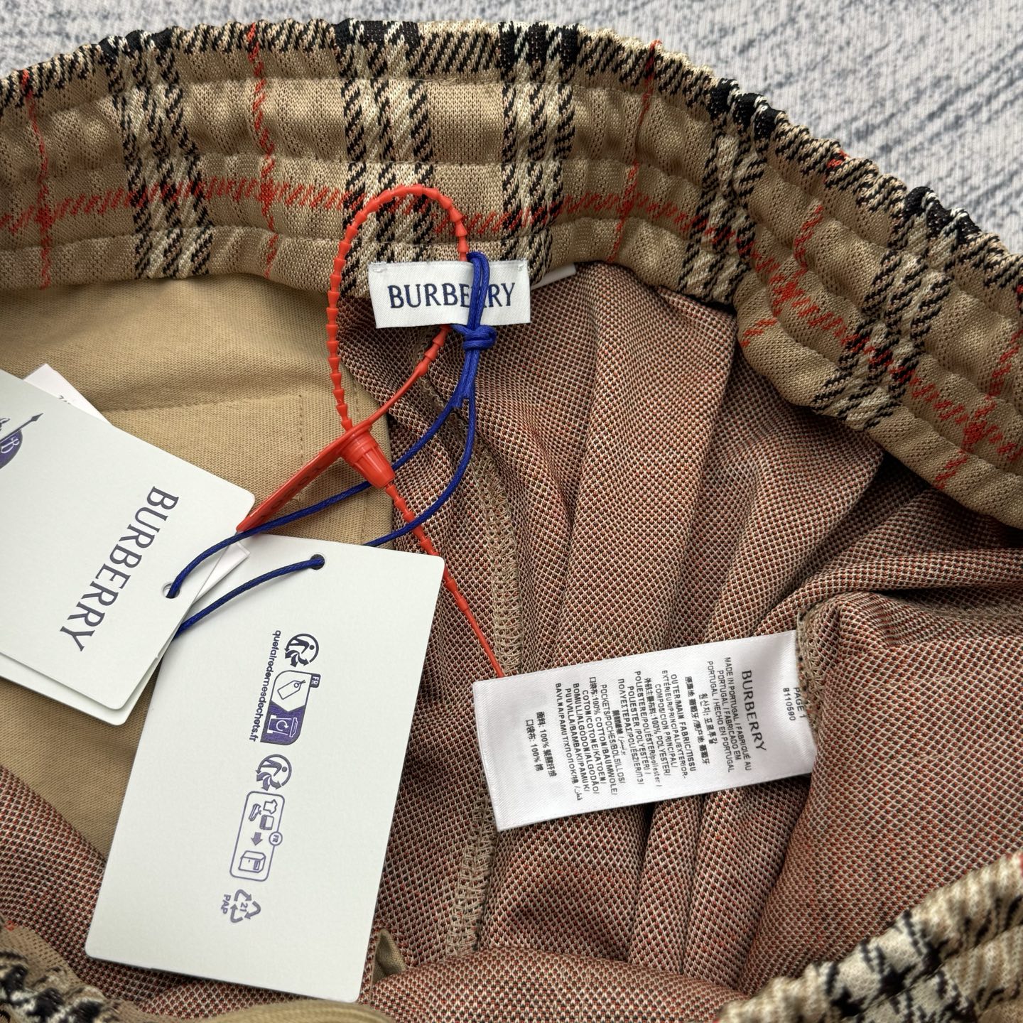 Burberry Burberry 巴宝莉 Vintage格纹抽绳棉质休闲短裤