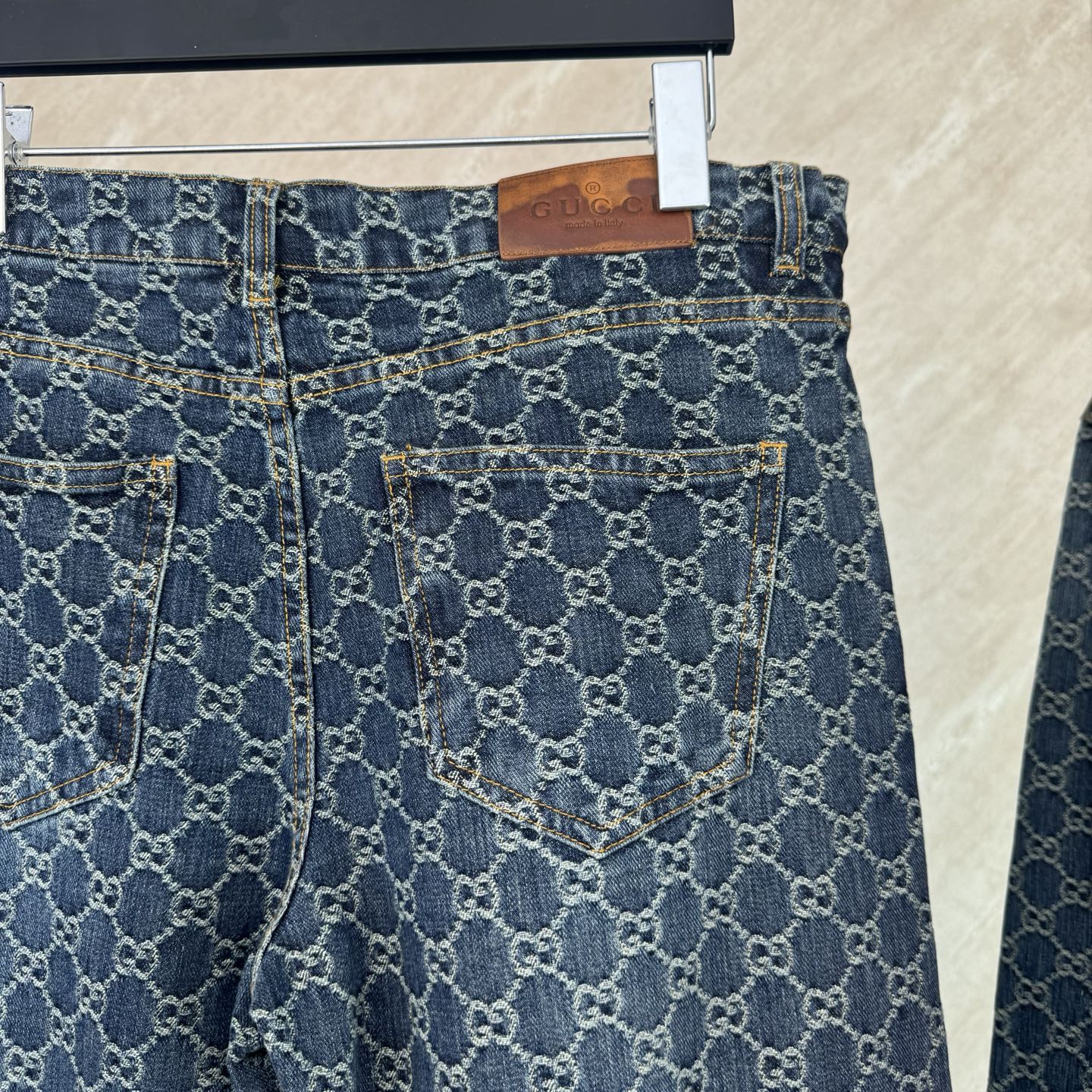 Gucci Gucci 古奇 GG monogram满印提花套装牛仔裤
