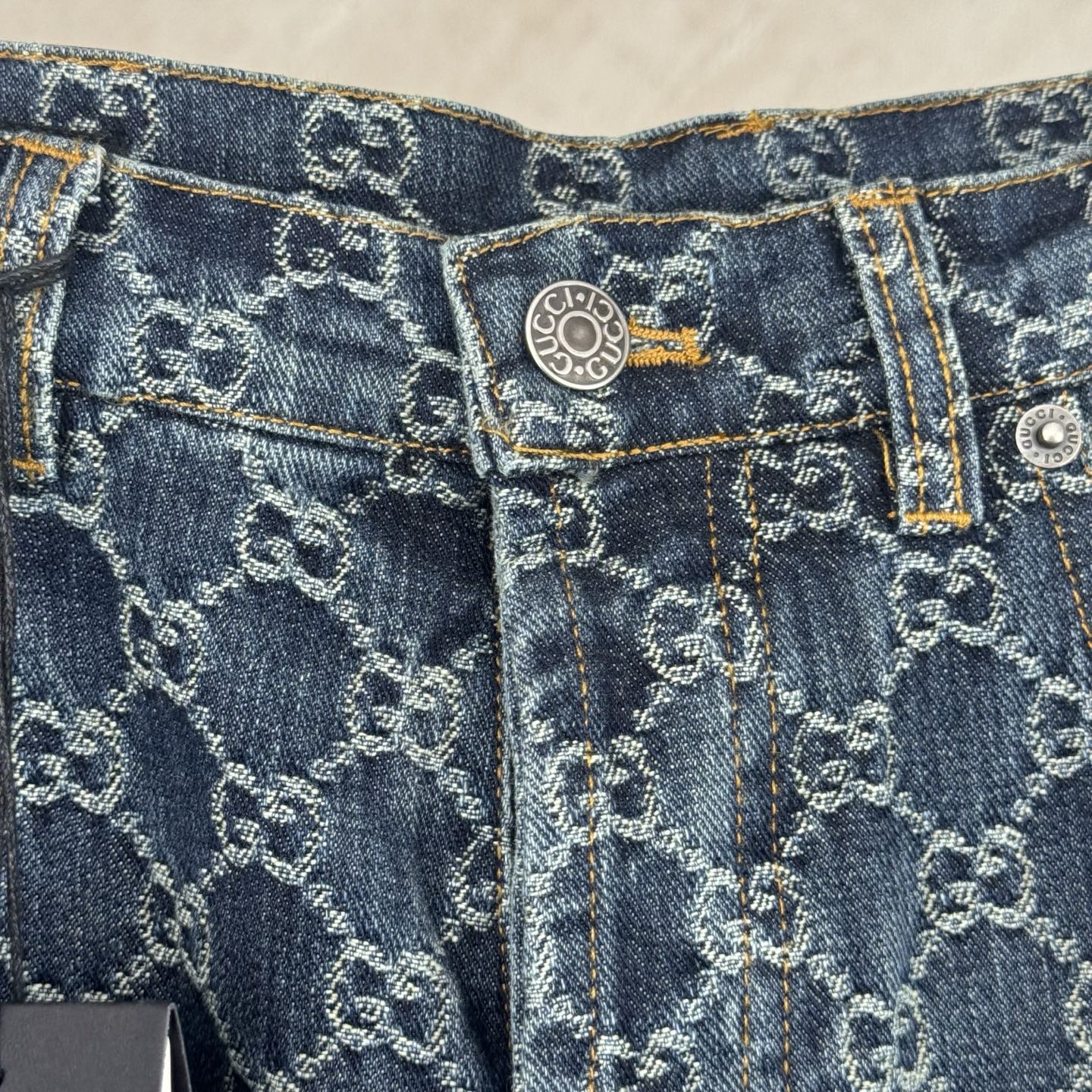 Gucci Gucci 古奇 GG monogram满印提花套装牛仔裤