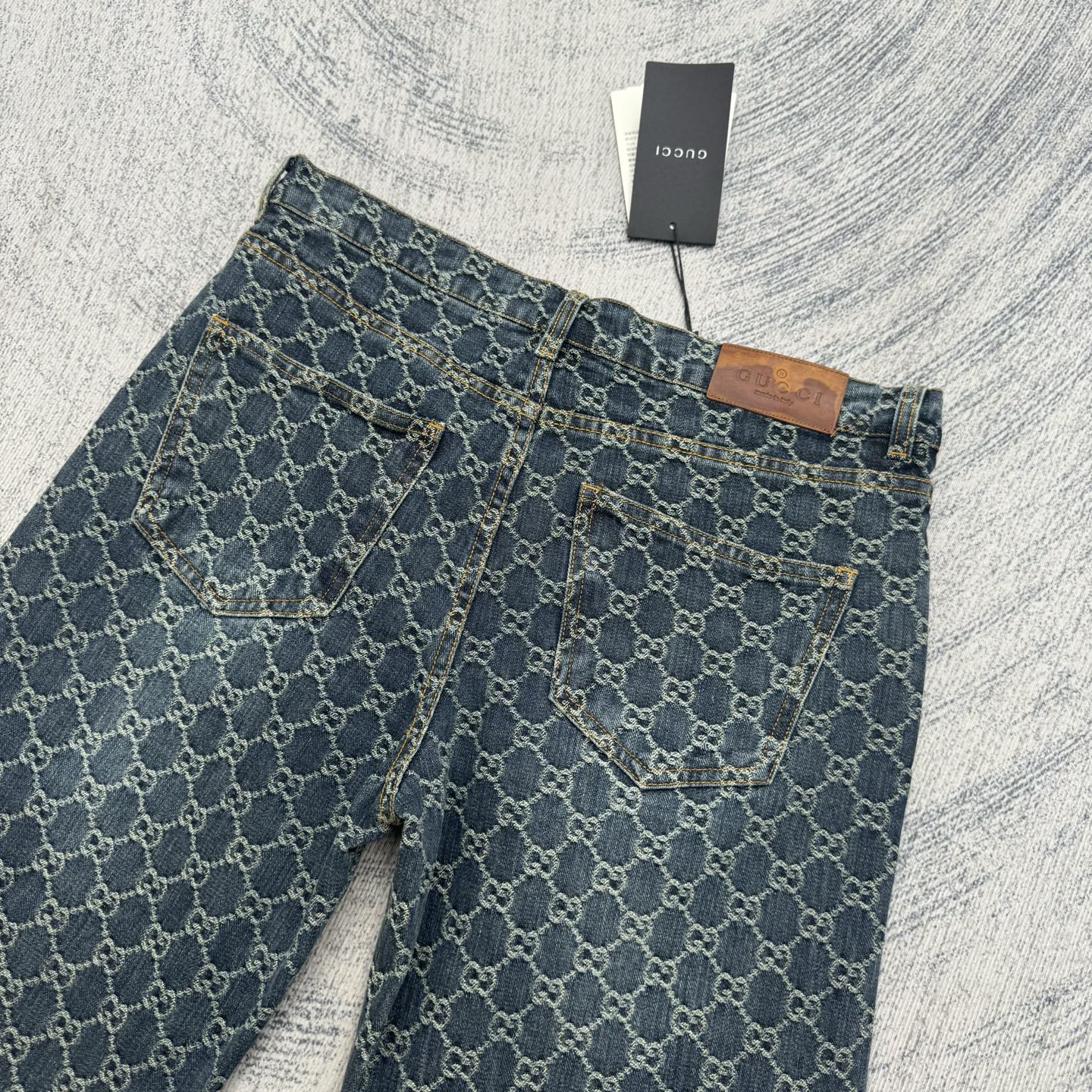 Gucci Gucci 古奇 GG monogram满印提花套装牛仔裤