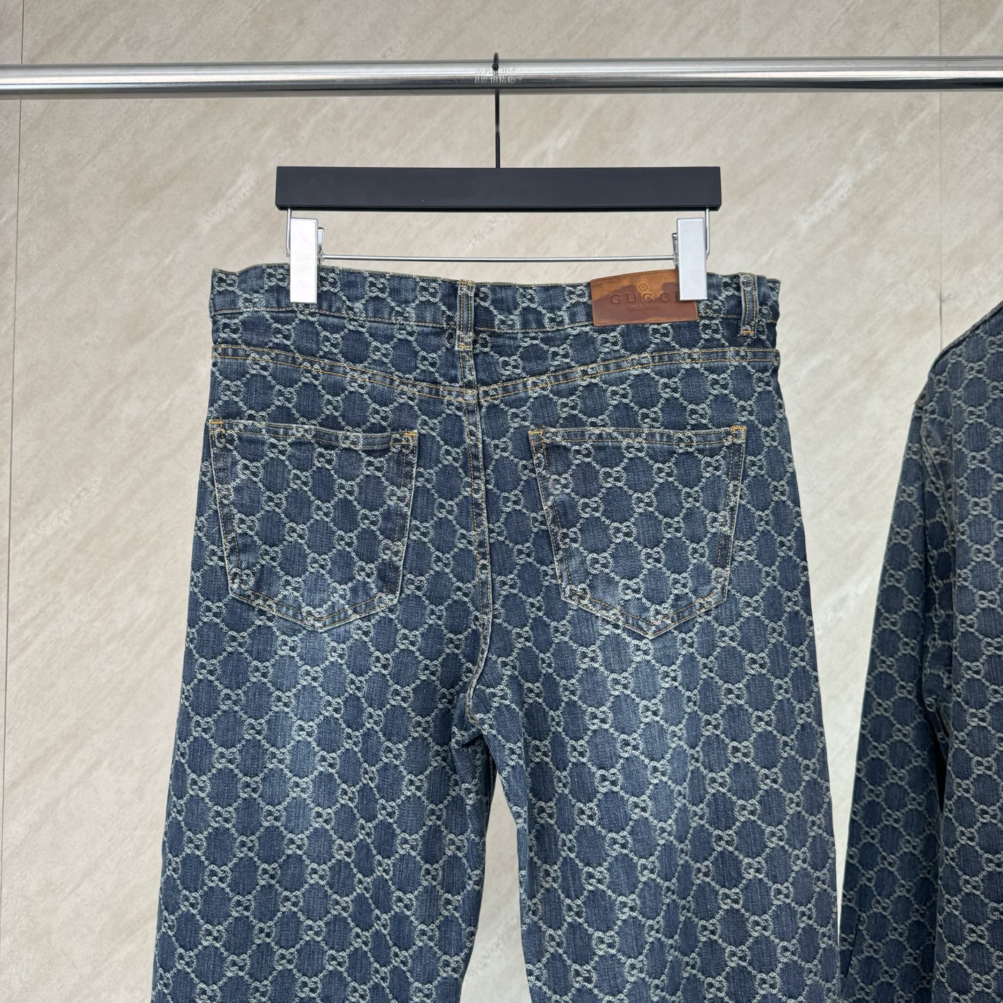 Gucci Gucci 古奇 GG monogram满印提花套装牛仔裤