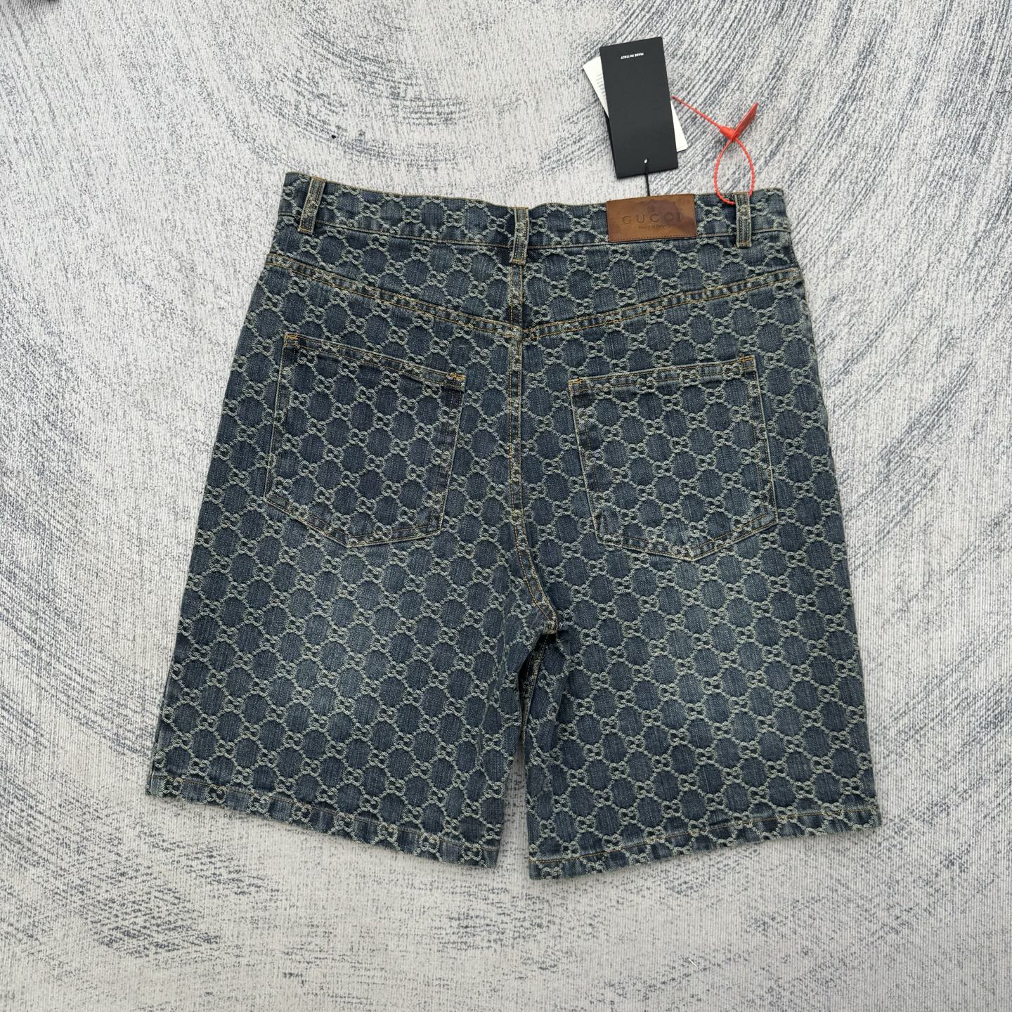 Gucci Gucci 古奇 GG monogram满印提花套装牛仔短裤