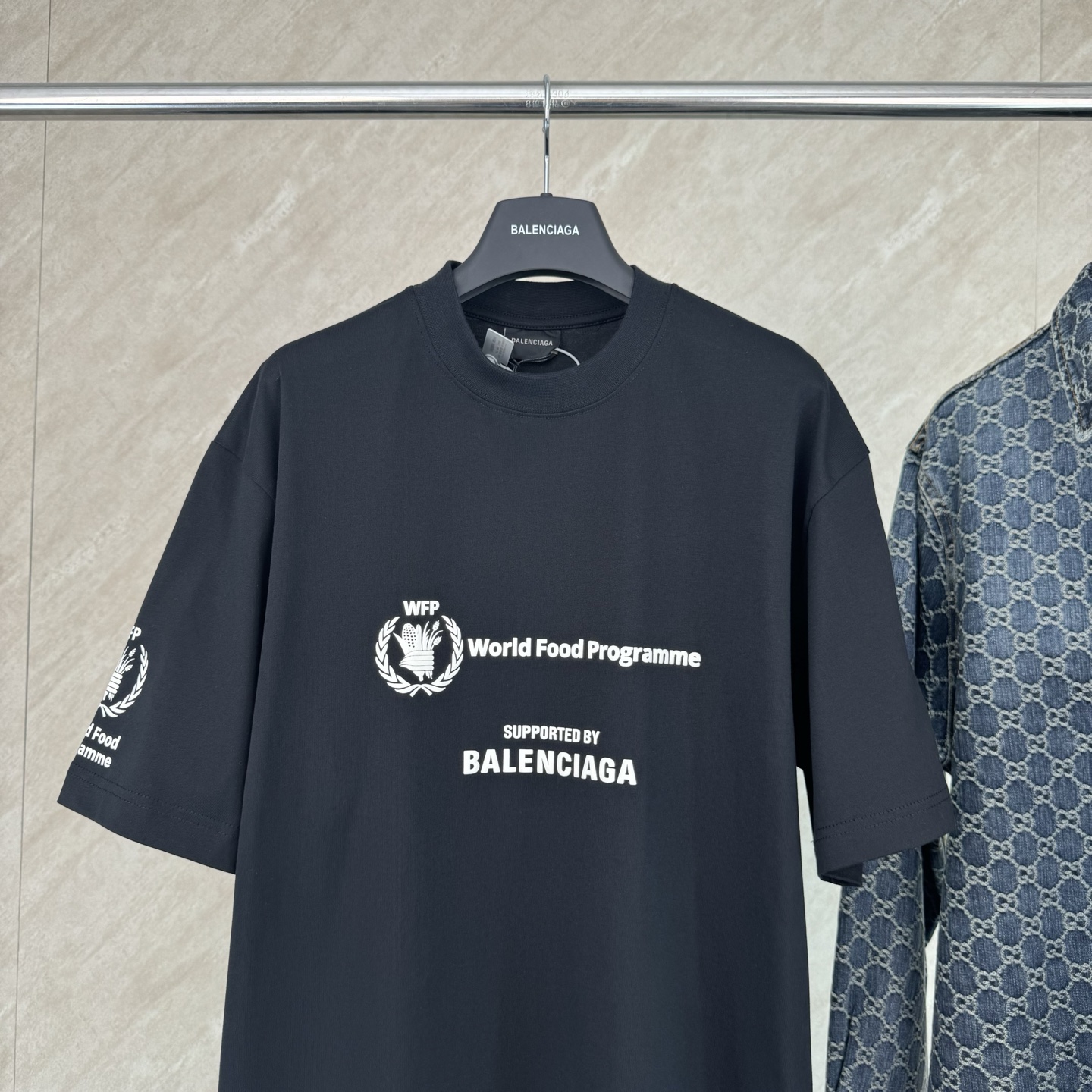 Balenciaga BALENCIAGA 巴黎世家WFP二代联名LOGO短袖T恤