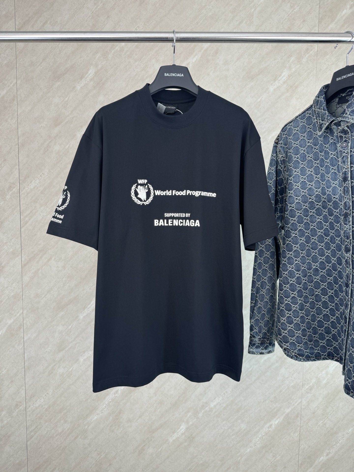 Balenciaga BALENCIAGA 巴黎世家WFP二代联名LOGO短袖T恤