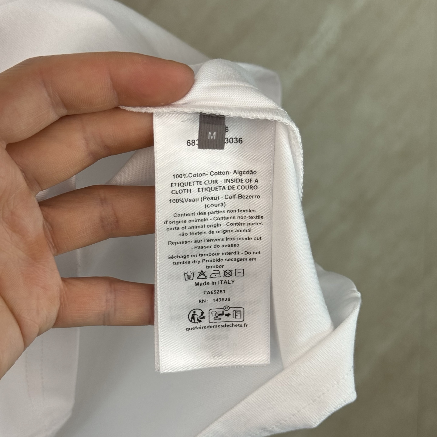 Dior Dior 迪奥 SS26 做旧皮标口袋短袖T恤