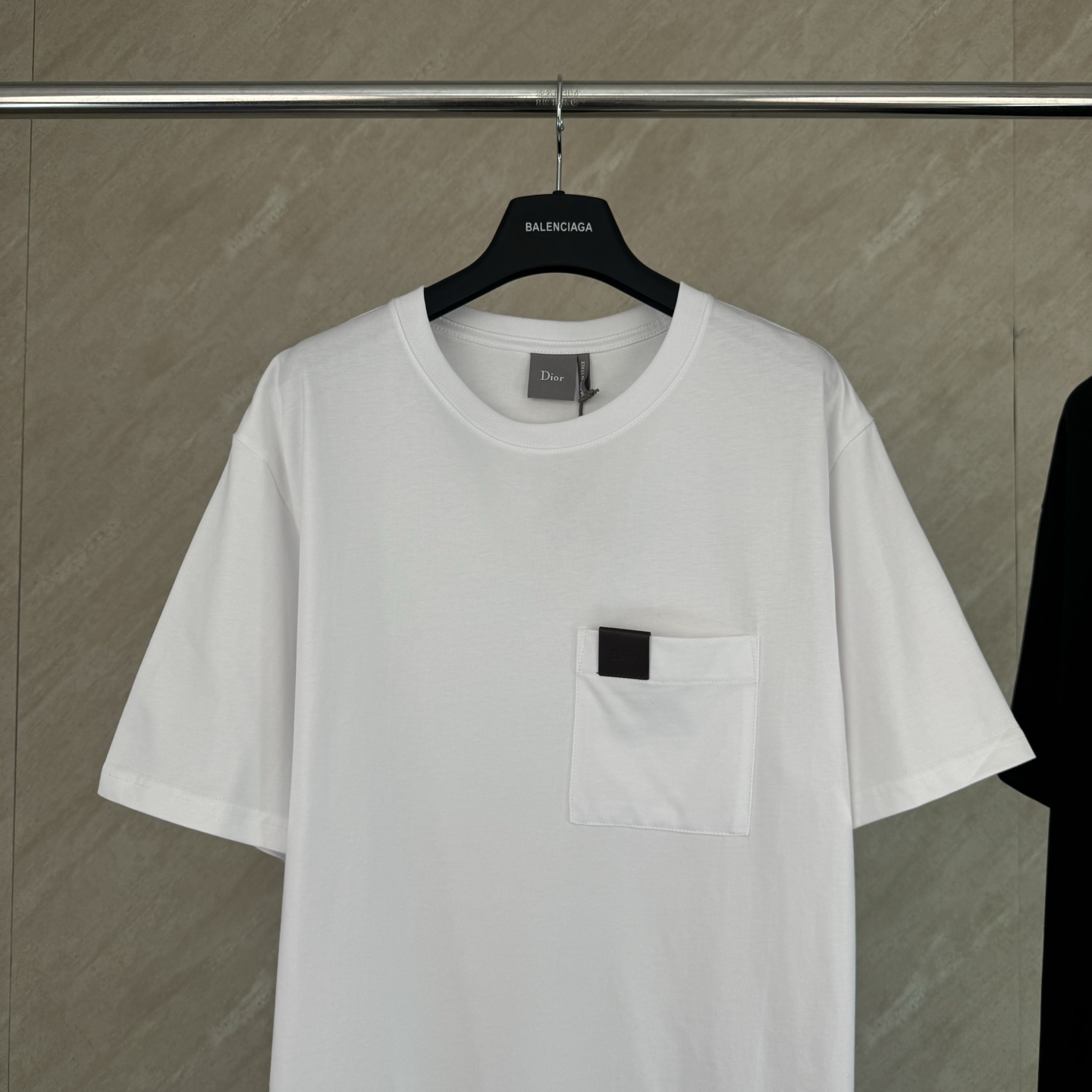 Dior Dior 迪奥 SS26 做旧皮标口袋短袖T恤