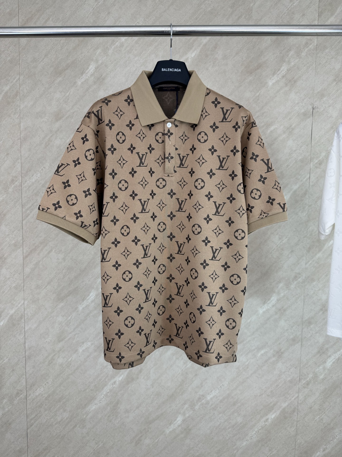 P135 1v 26ss Nueva primavera-verano Polo de cuello solapa con jacquard de estampado completo Talla: S M L XL XXL