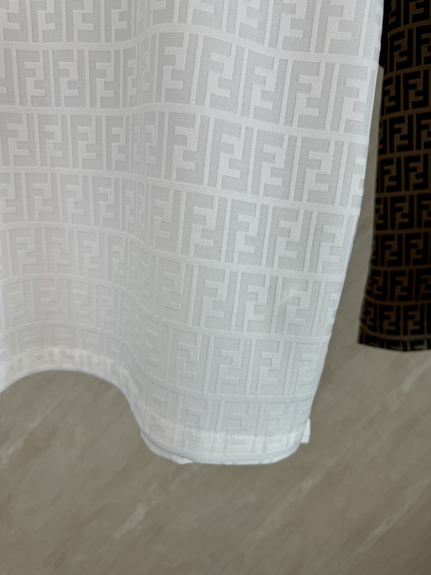 Fendi FENDI 芬迪 26ss 新品春夏满印提花翻领短袖POLO衫