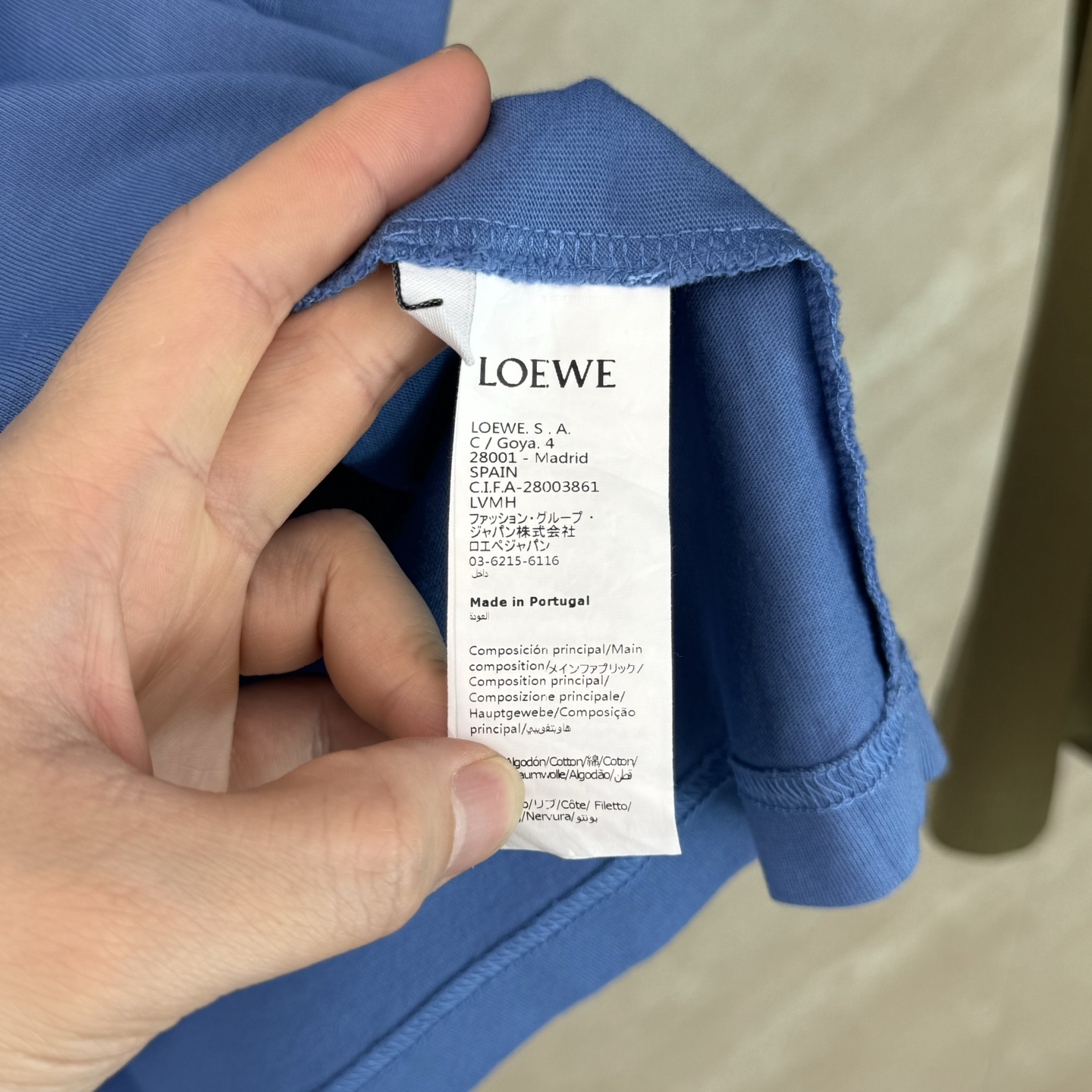 Loewe Loewe 罗意威 Anagram标识刺绣圆领短袖T恤