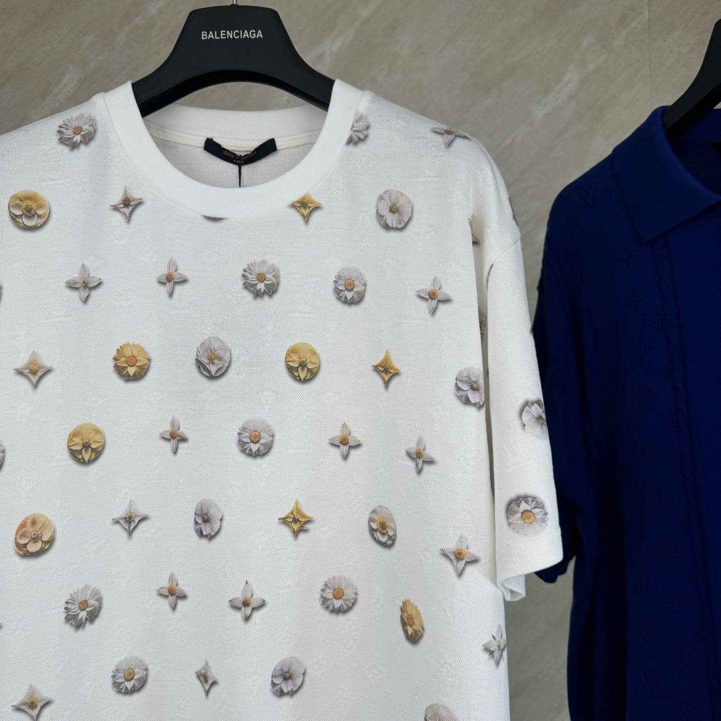 Louis Vuitton 1v SS26 Monogram提花雏菊满印短袖T恤