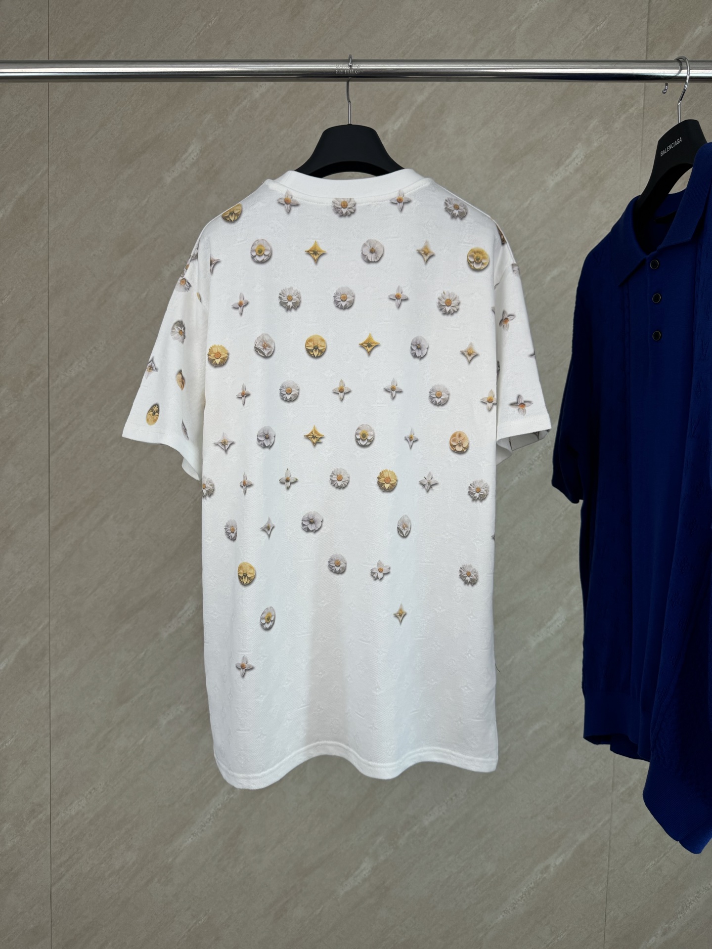 Louis Vuitton 1v SS26 Monogram提花雏菊满印短袖T恤