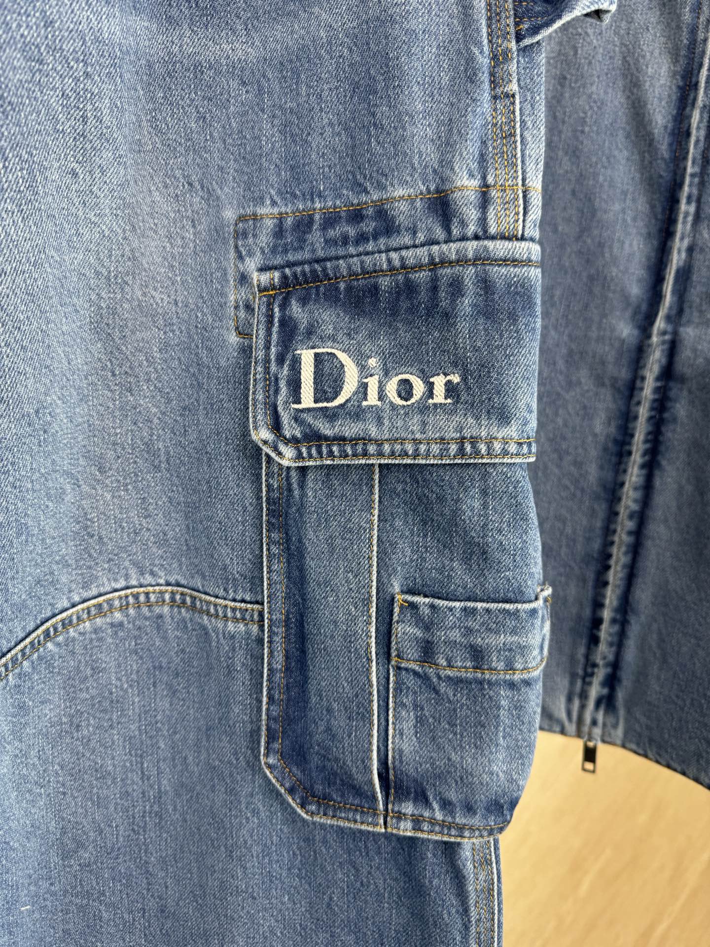 Dior Dior 迪奥 字母标识刺绣水洗工装牛仔裤