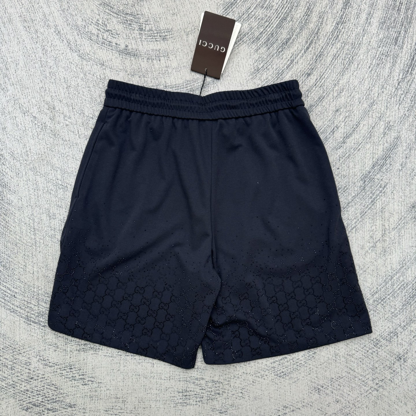 Gucci Gucci 古奇 26ss 烫钻休闲GG饰仿水晶亮片短裤
