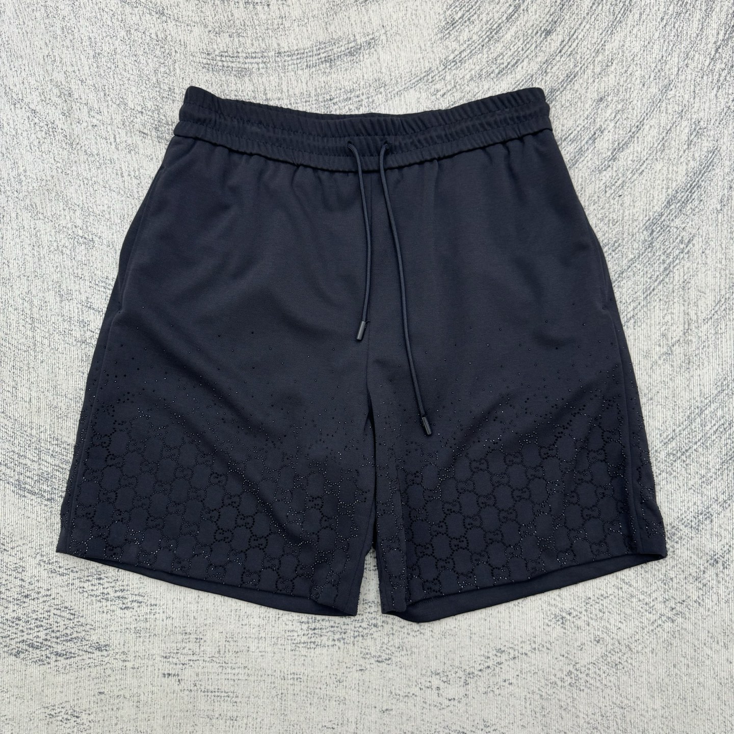 Gucci Gucci 古奇 26ss 烫钻休闲GG饰仿水晶亮片短裤