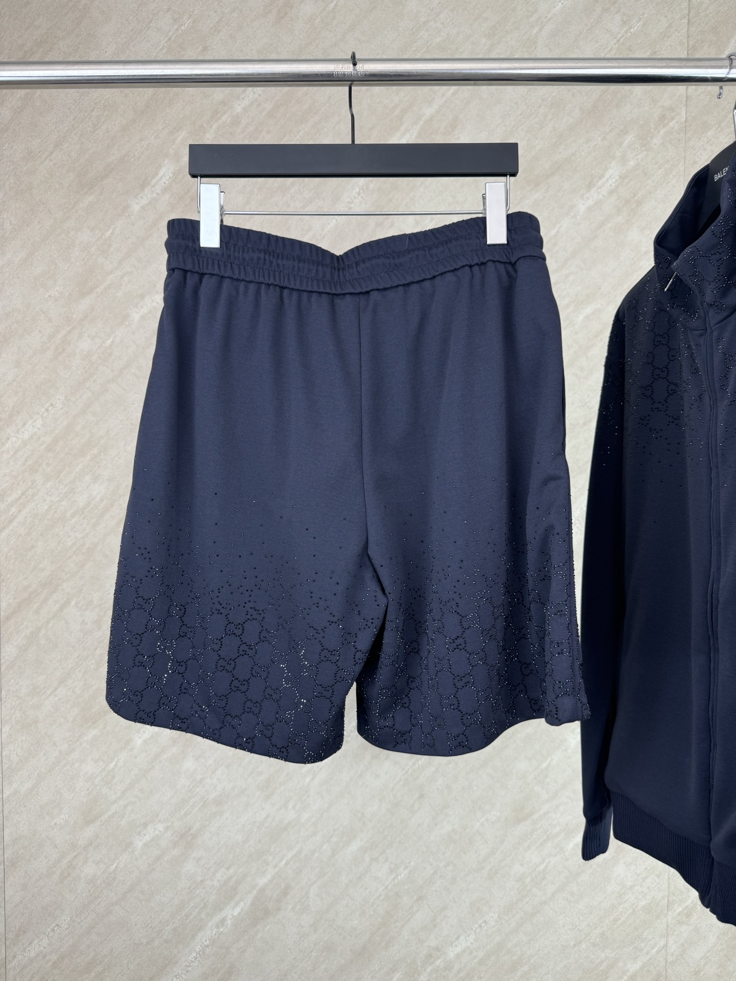 Gucci Gucci 古奇 26ss 烫钻休闲GG饰仿水晶亮片短裤