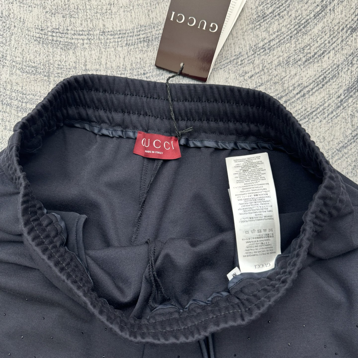 Gucci Gucci 古奇 26ss 烫钻休闲GG饰仿水晶亮片短裤