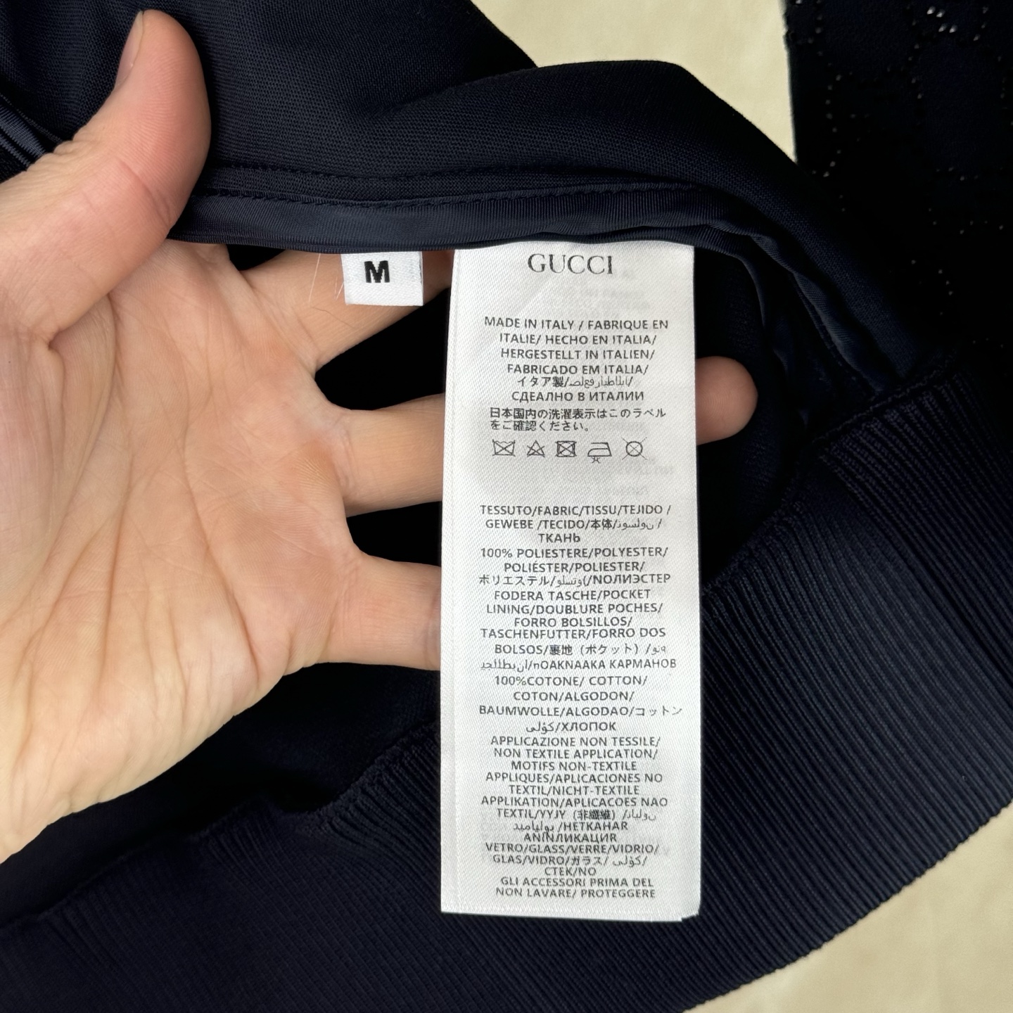 Gucci gucci 古奇 26ss 烫钻拉链高领夹克外套