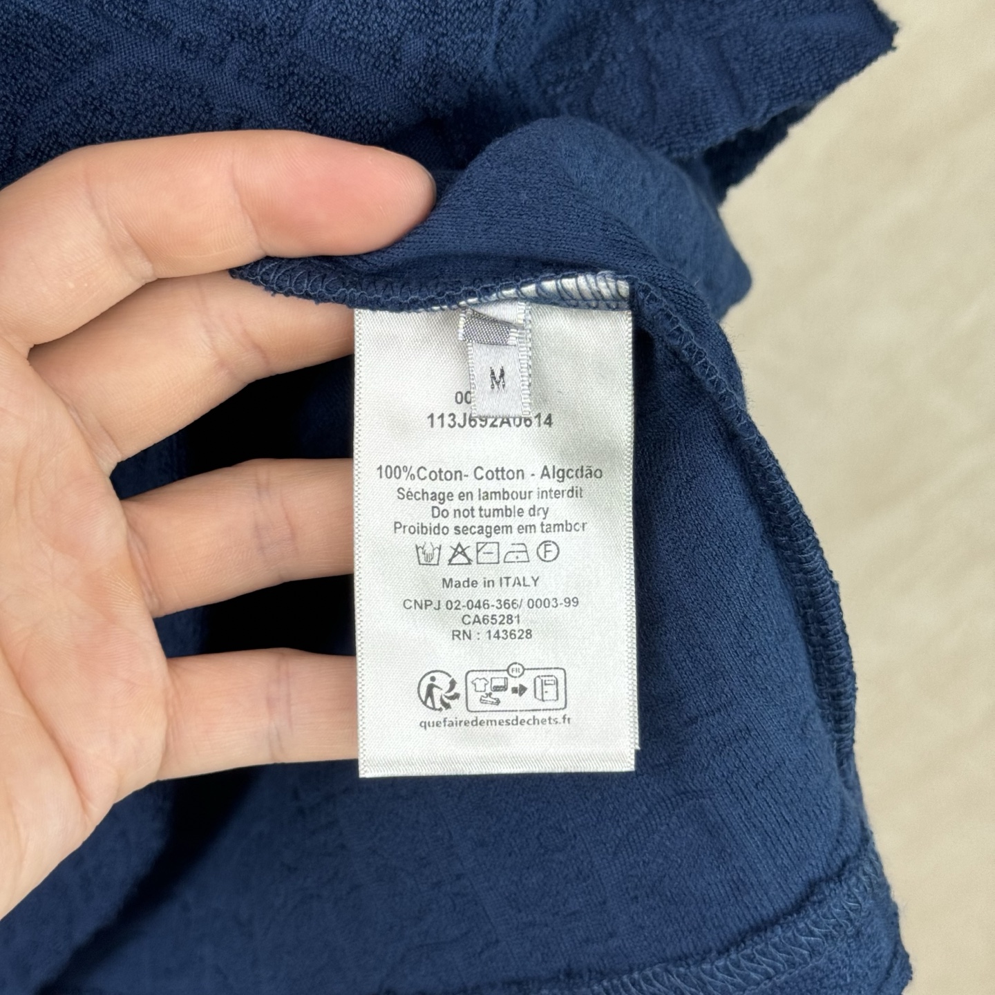 Dior Dior 迪奥 Oblique提花CD满印毛巾棉短袖T恤