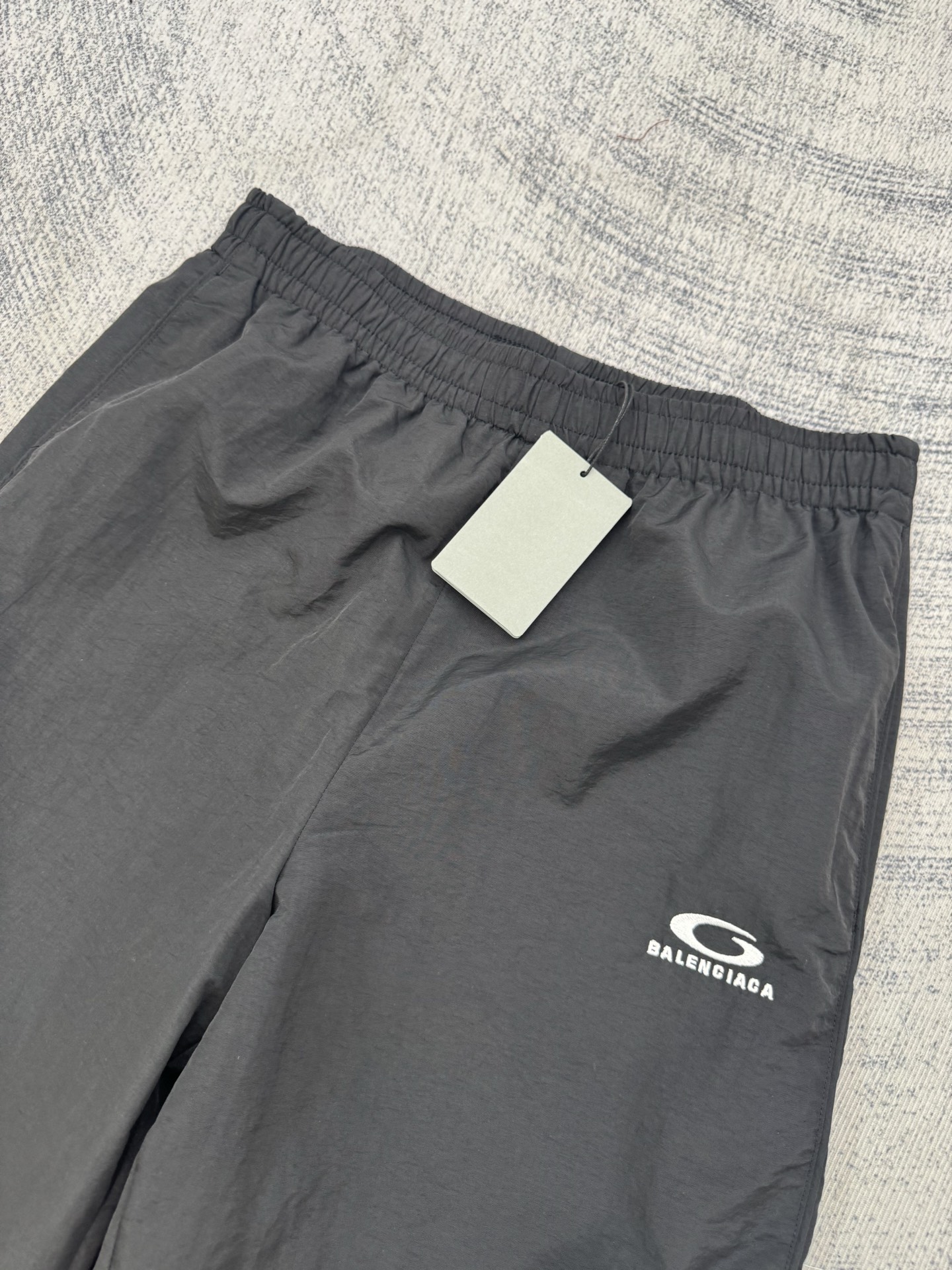 Balenciaga Bal 巴黎世家 环勾字母刺绣弹力梭织长裤