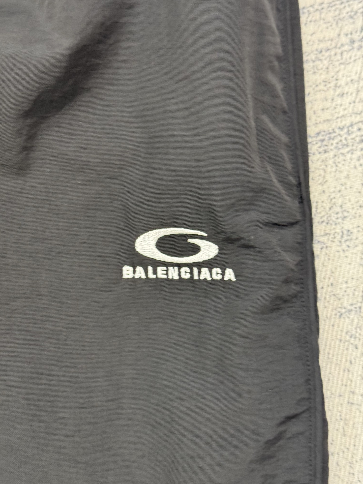 Balenciaga Bal 巴黎世家 环勾字母刺绣弹力梭织长裤