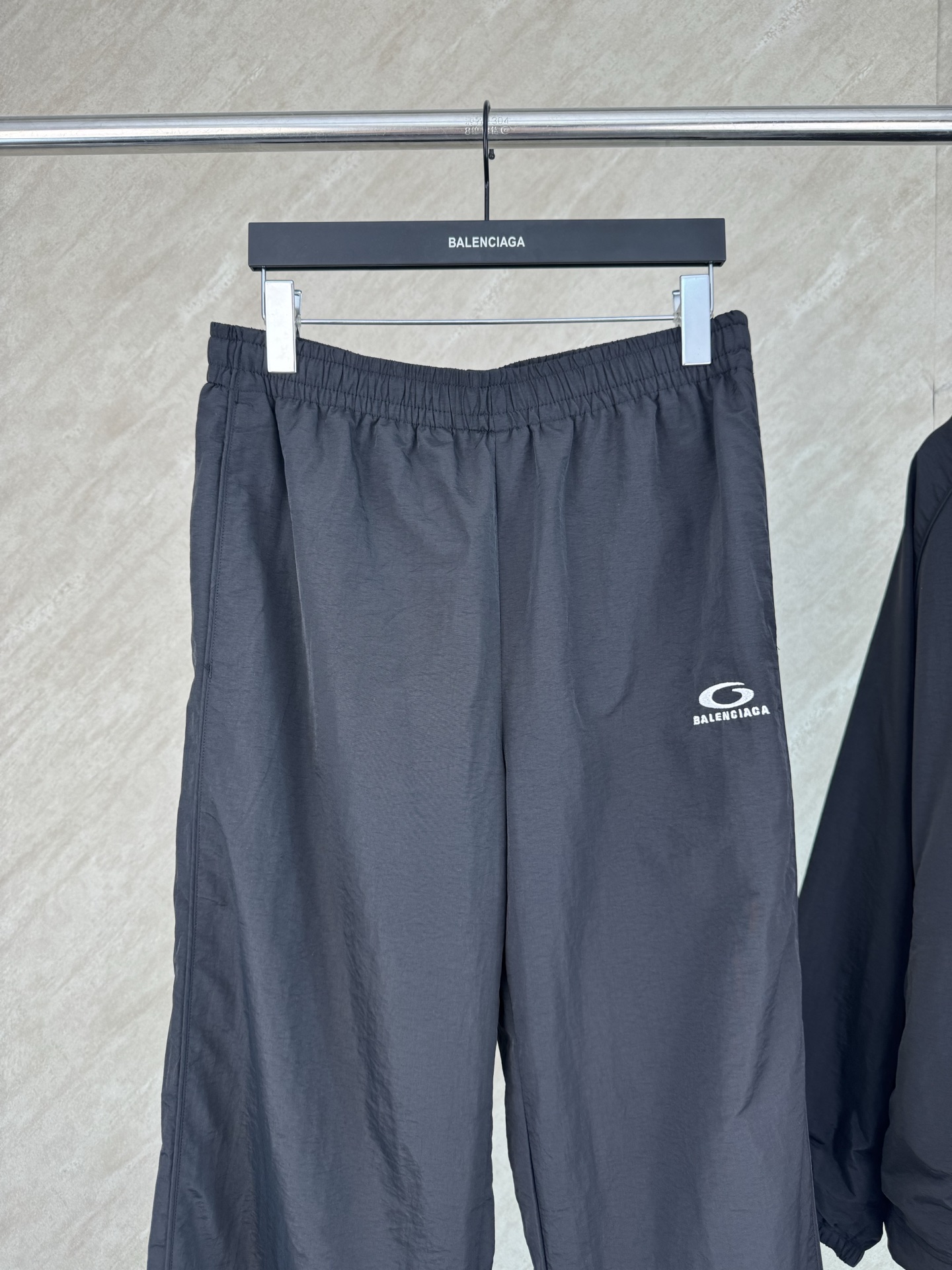 Balenciaga Bal 巴黎世家 环勾字母刺绣弹力梭织长裤