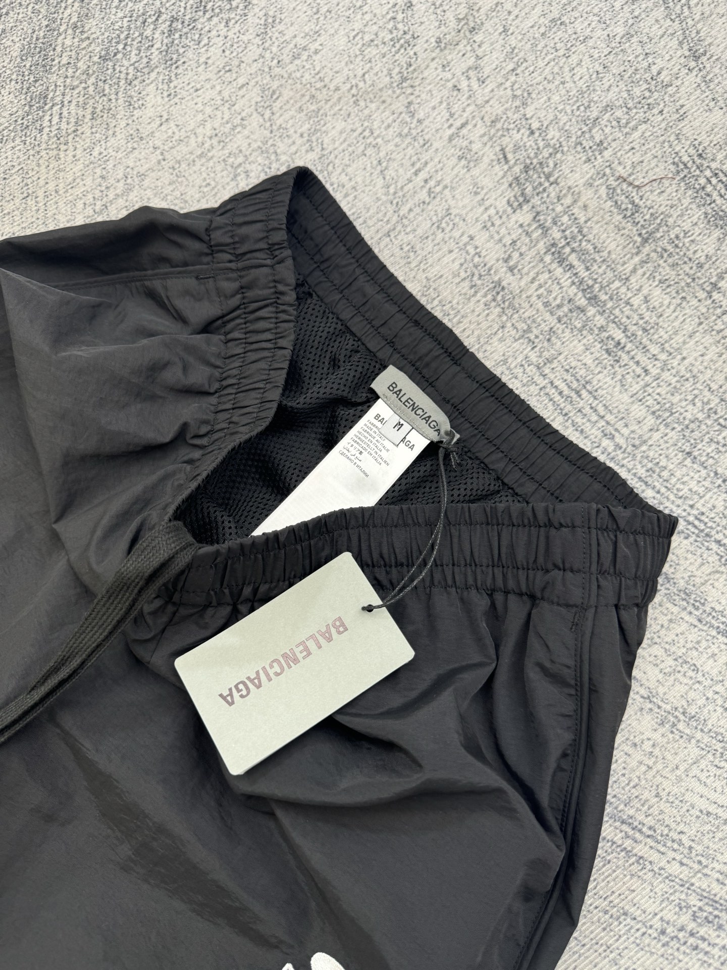 Balenciaga Bal 巴黎世家 环勾字母刺绣弹力梭织长裤