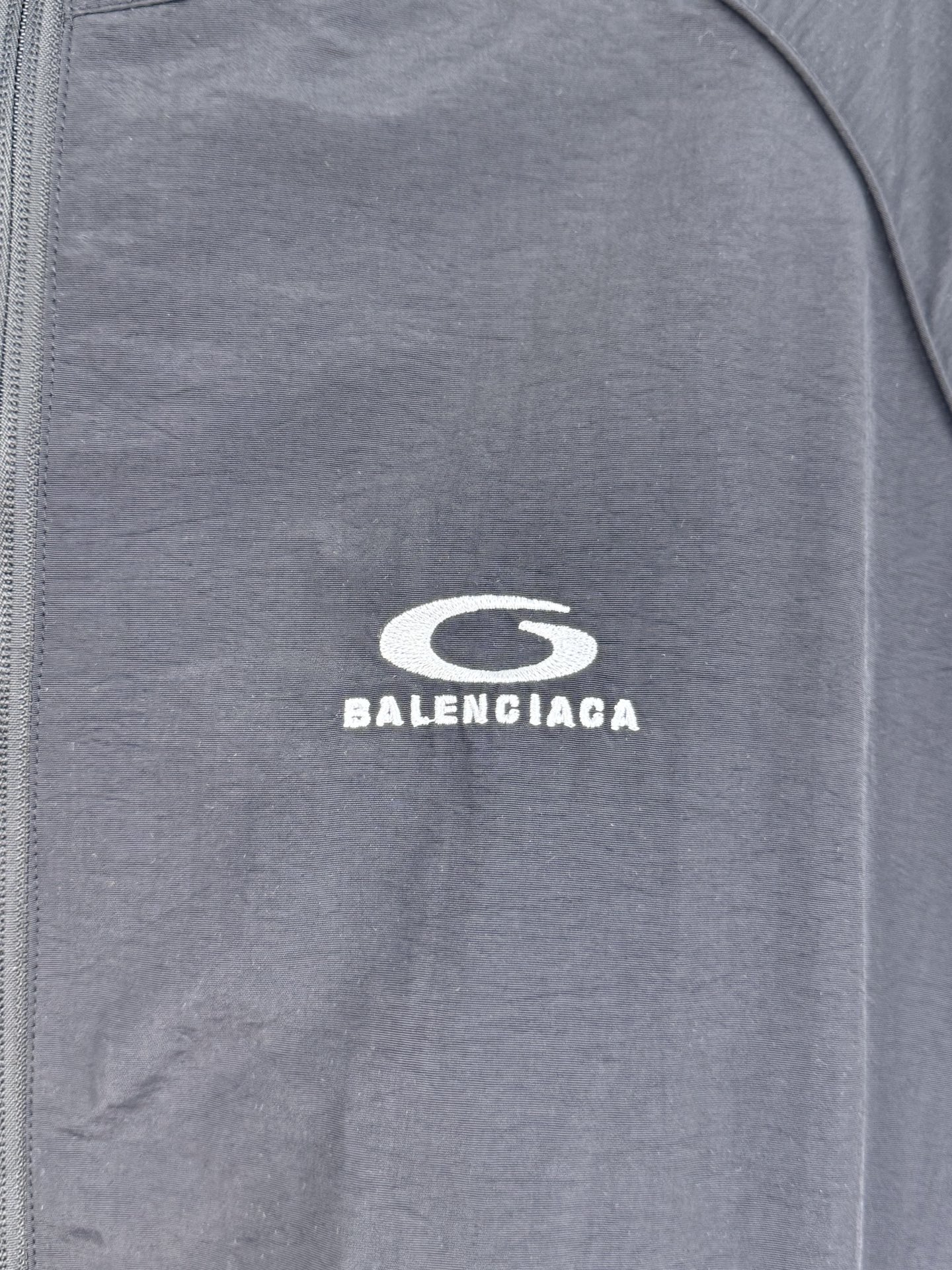 Balenciaga Bal 巴黎世家 环勾字母刺绣弹力梭织上衣外套