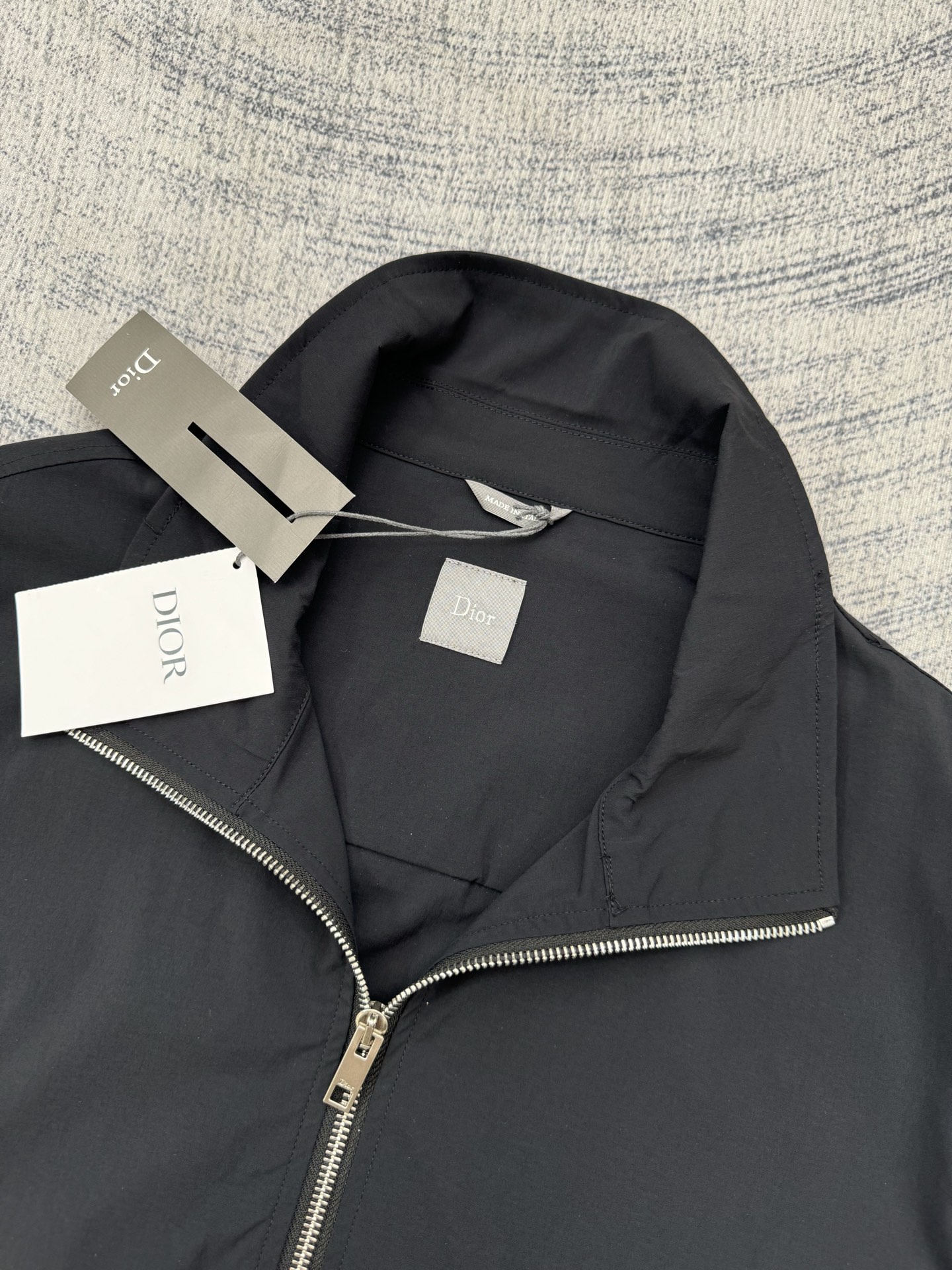 Dior Dior 迪奥 SS26 蒙田大道字母标识刺绣立领拉链夹克尼龙外套