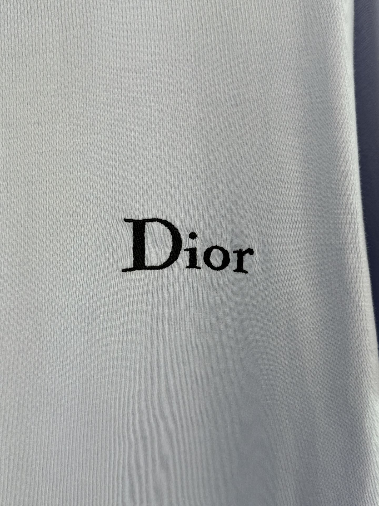 Dior Dior 迪奥 胸前小字母刺绣短袖T恤