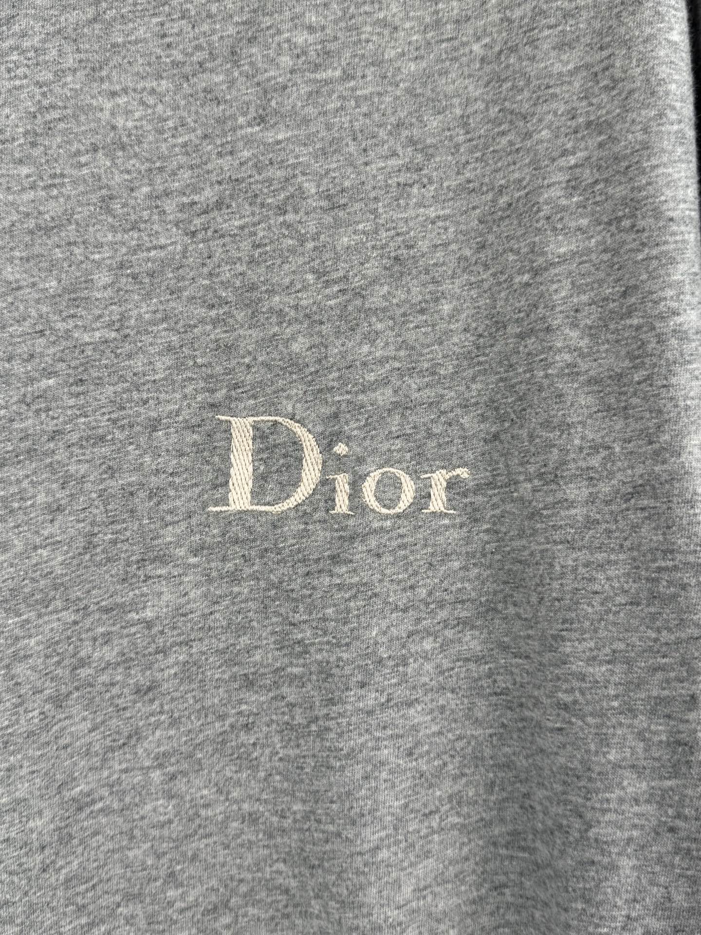 Dior Dior 迪奥 胸前小字母刺绣短袖T恤