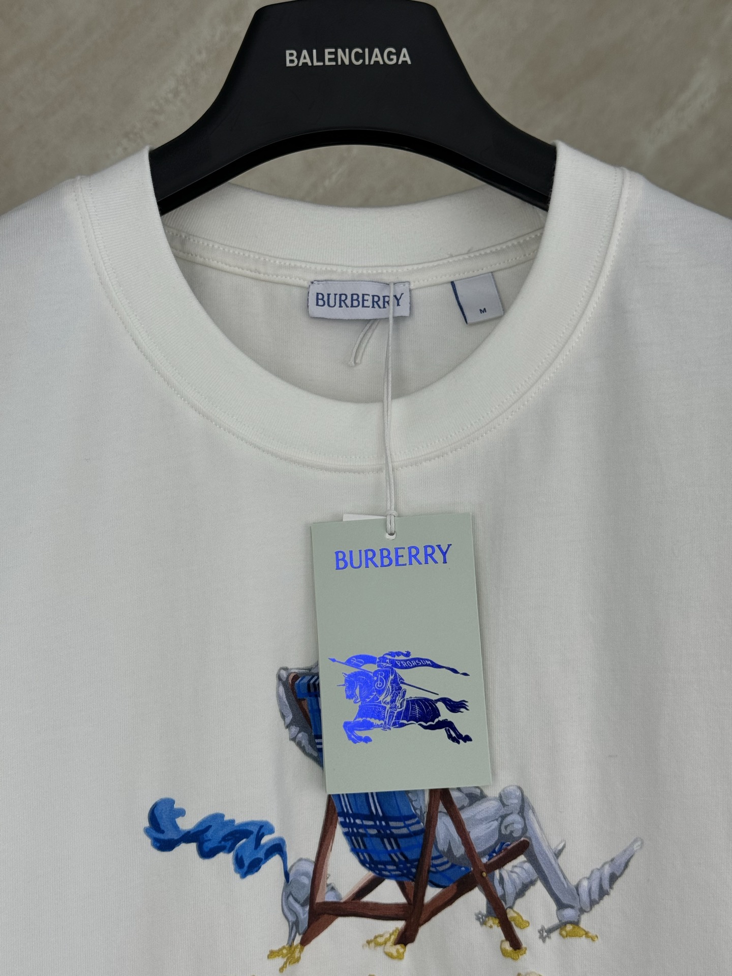Burberry Burberry 巴宝莉 26ss 新款海滩椅刺绣圆领短袖T恤