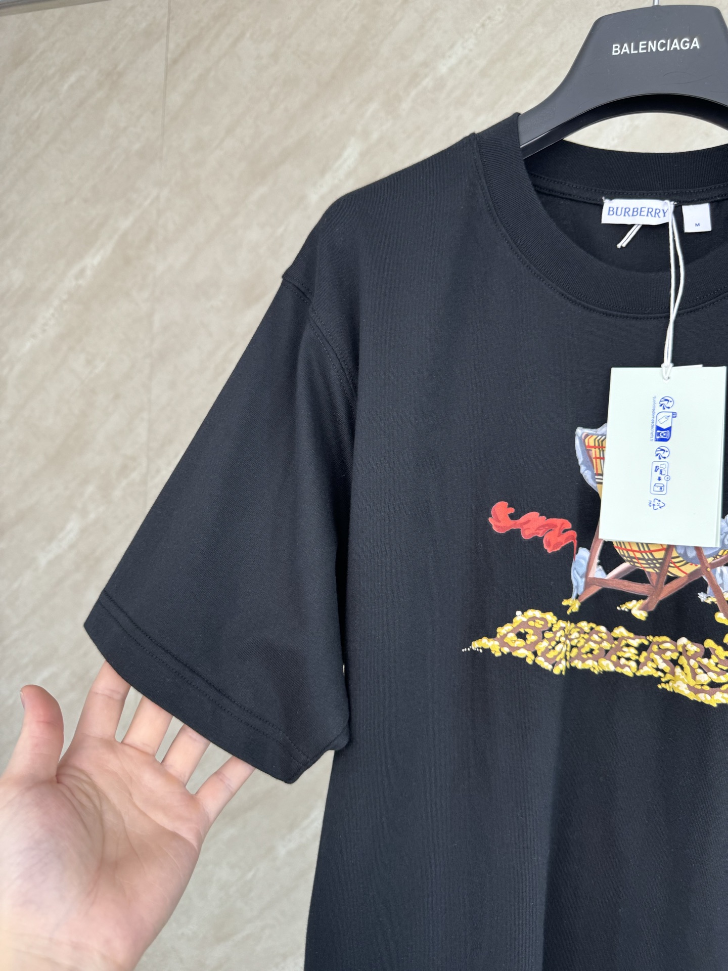 Burberry Burberry 巴宝莉 26ss 新款海滩椅刺绣圆领短袖T恤