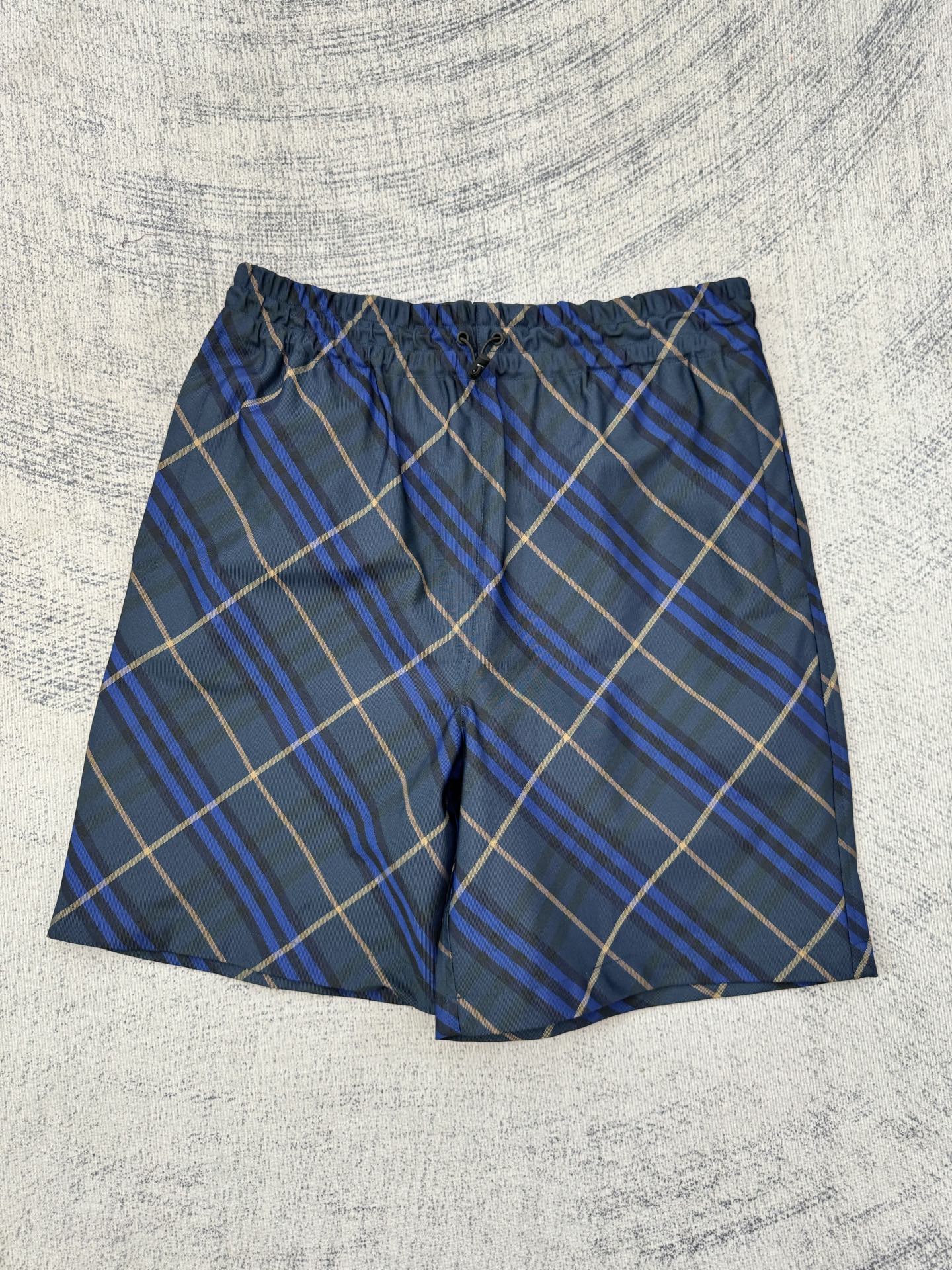 Burberry Burberry 巴宝莉 格纹松紧腰马术贴布绣短裤