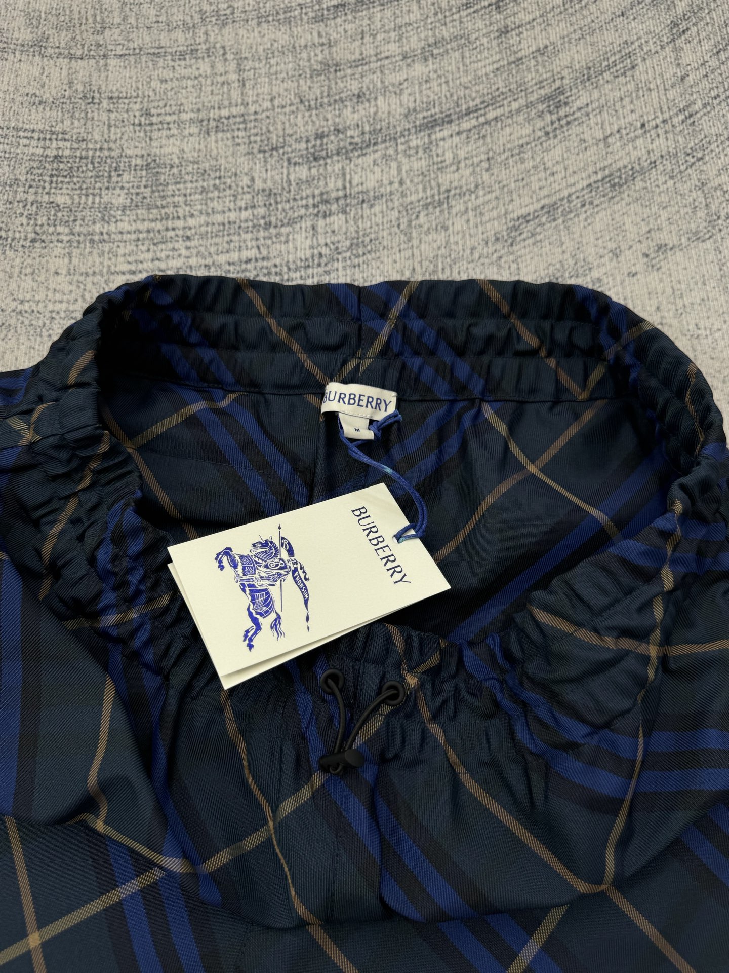 Burberry Burberry 巴宝莉 格纹松紧腰马术贴布绣短裤