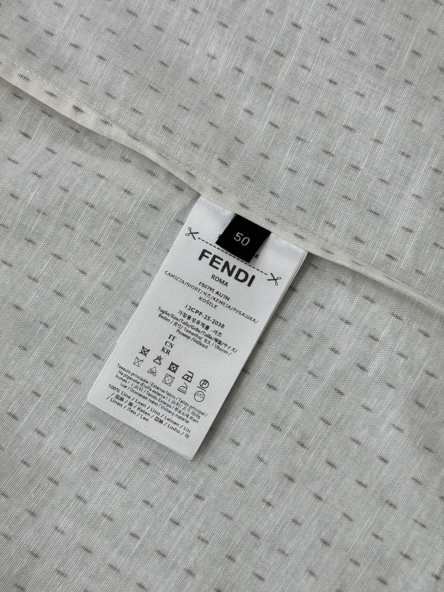 Fendi Fendi 芬迪 26春夏新款FF刺绣满印套装短袖衬衫