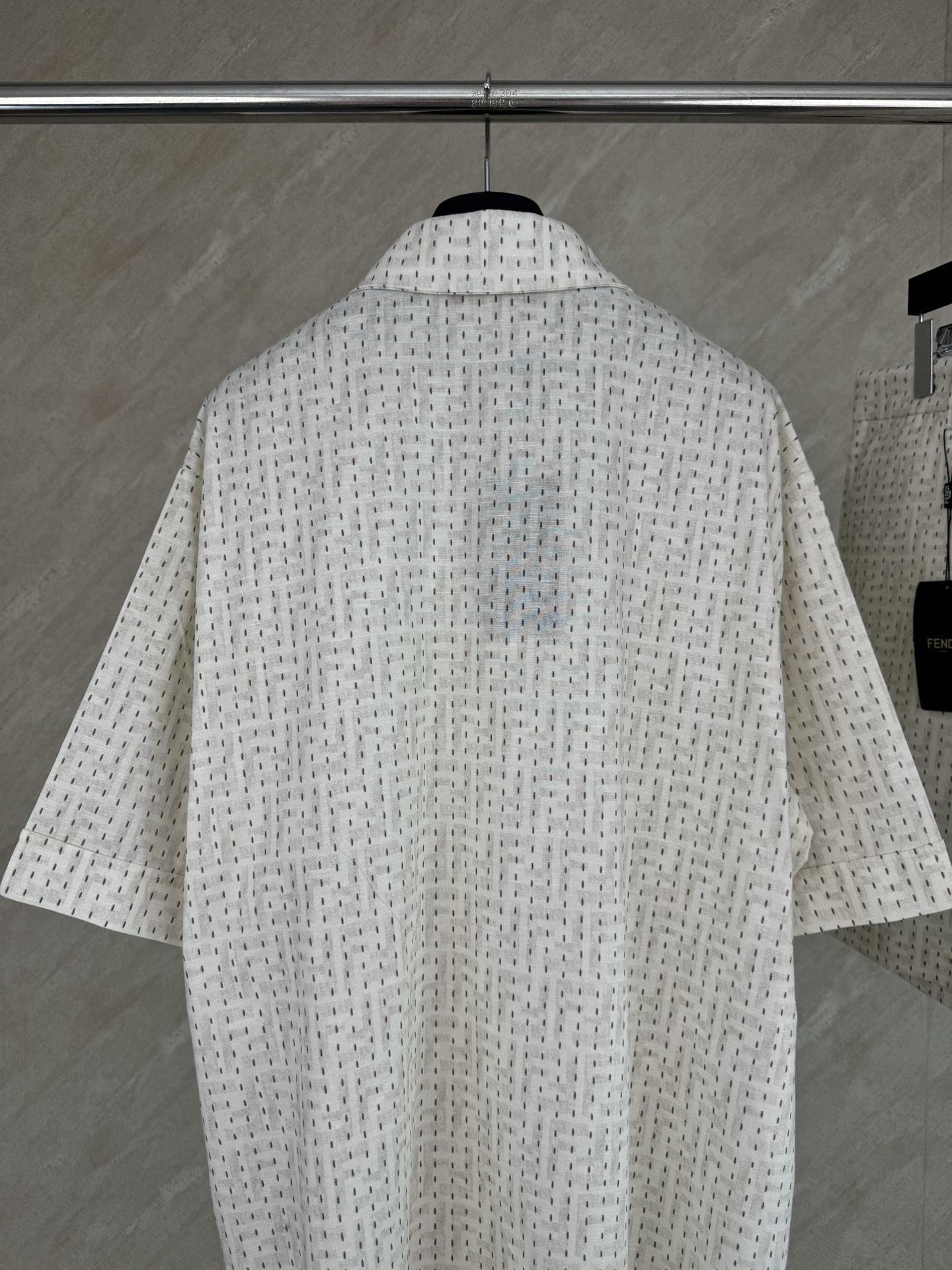 Fendi Fendi 芬迪 26春夏新款FF刺绣满印套装短袖衬衫