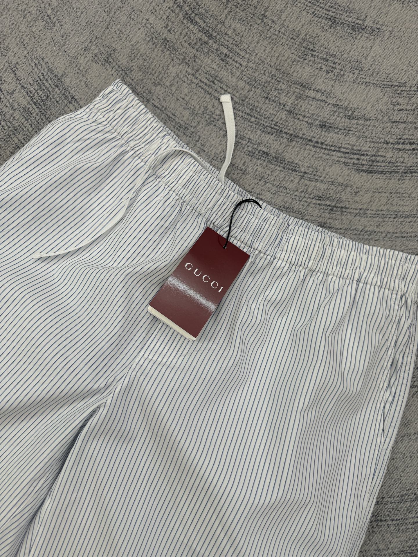 Gucci Gucci 古奇 条纹棉质抽绳休闲套装短裤