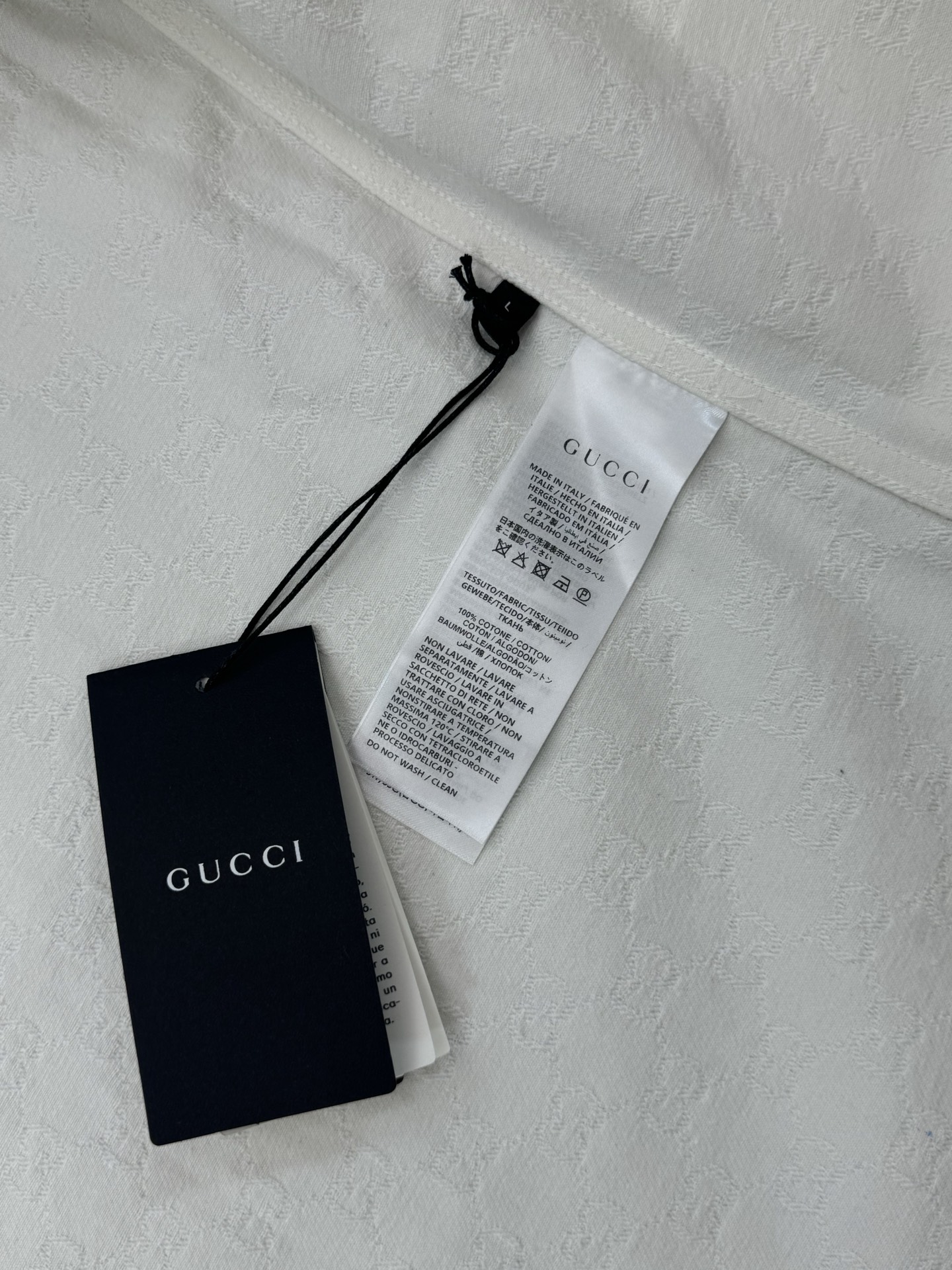 Gucci Gucci 古奇 双G提花满印翻领牛仔外套