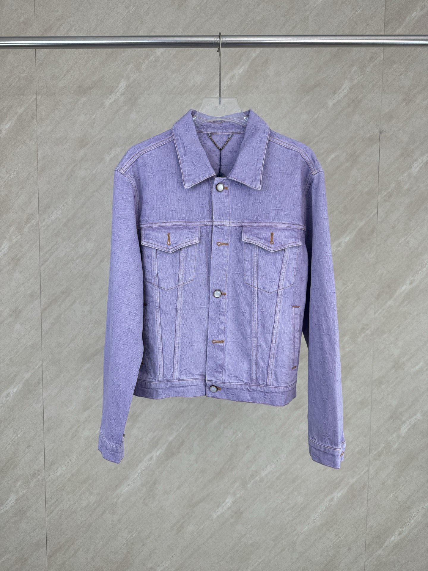 P280 1v jacquard patrón oscuro estampado completo cuello vuelto chaqueta vaquera talla: s m l xl