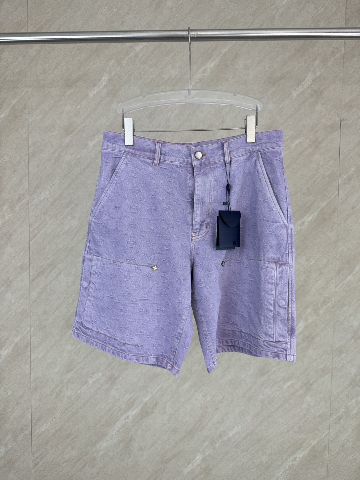 P215 1v jacquard patrón oscuro estampado completo cuello vuelto jeans shorts talla: s m l xl