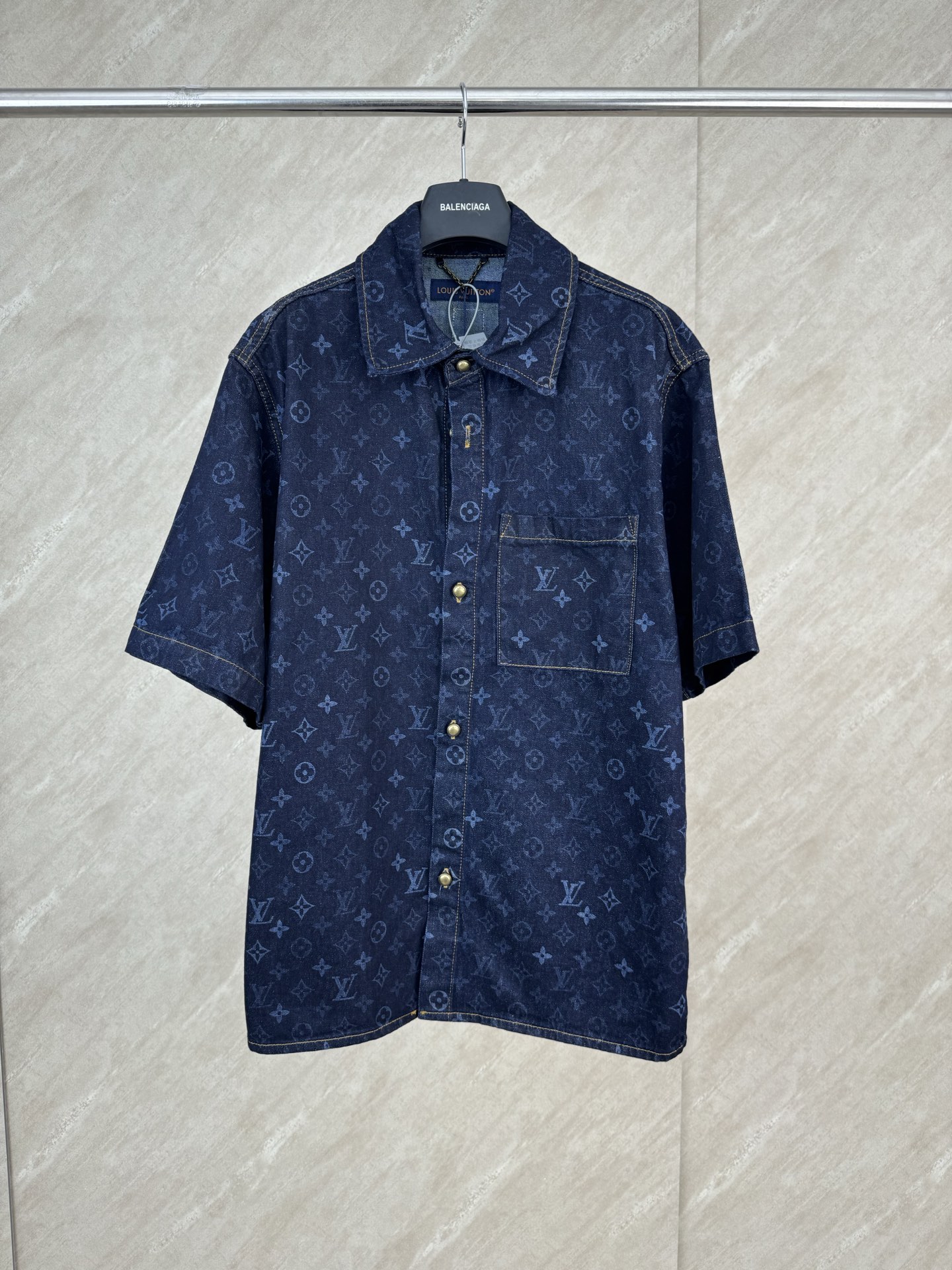 P235 1v 26FW MONOGRAM camisa vaquera estampada talla s m l xl