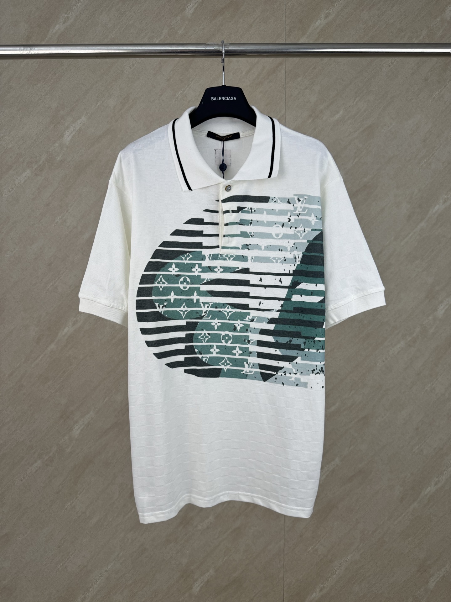 P160 1v Dynamic Flower Polo de cuello de cuadros tallas s m l xl