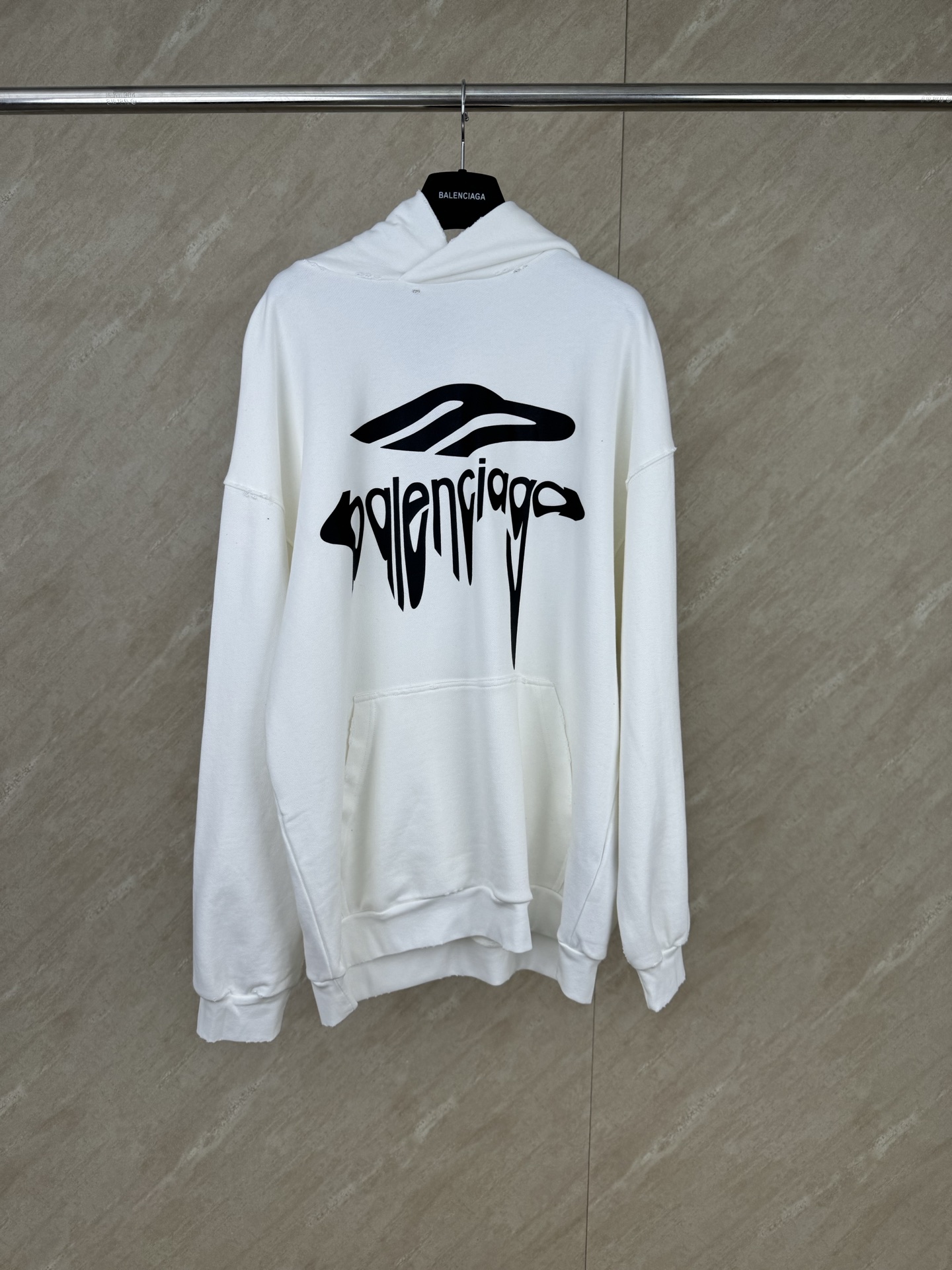 P200 BALENCIAGA Balenciaga 25SS sudadera con capucha deshilachada con logo impreso talla s m l xl