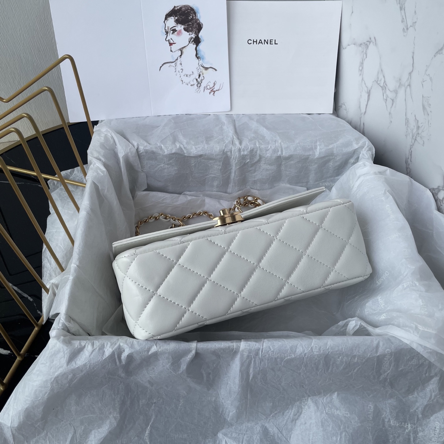 Chanel Style Black Leather Bag style reference detail image 3 from source 785820
