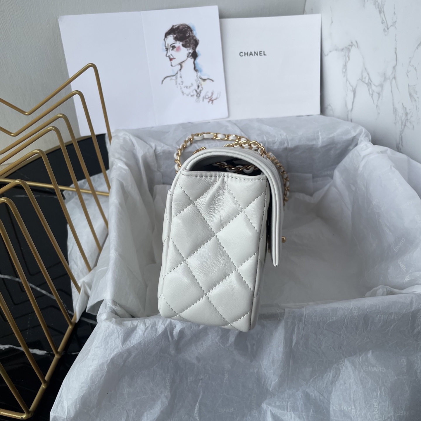 Chanel Style Black Leather Bag Lookbook Reference image 2