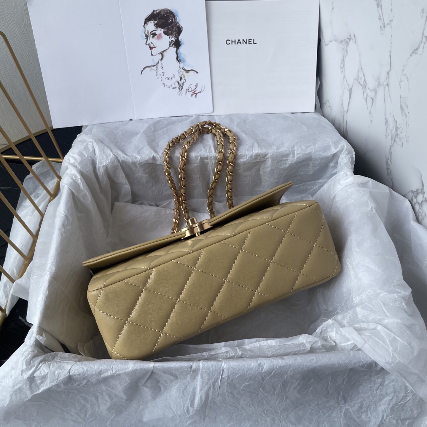 Chanel Style Black Leather Bag style reference detail image 3 from source 785819