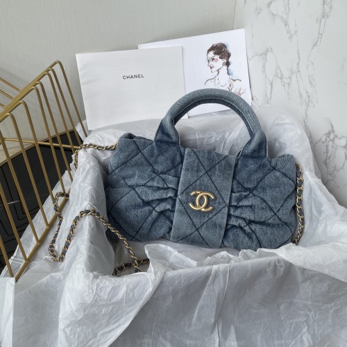 Chanel 25C Denim Bow Flap Bag, 18x26x5cm, AS5849, Daily Elegance and Practicality 1 Chanel 25C Denim Bow Flap Bag, 18x26x5cm, AS5849, Daily Elegance and Practicality