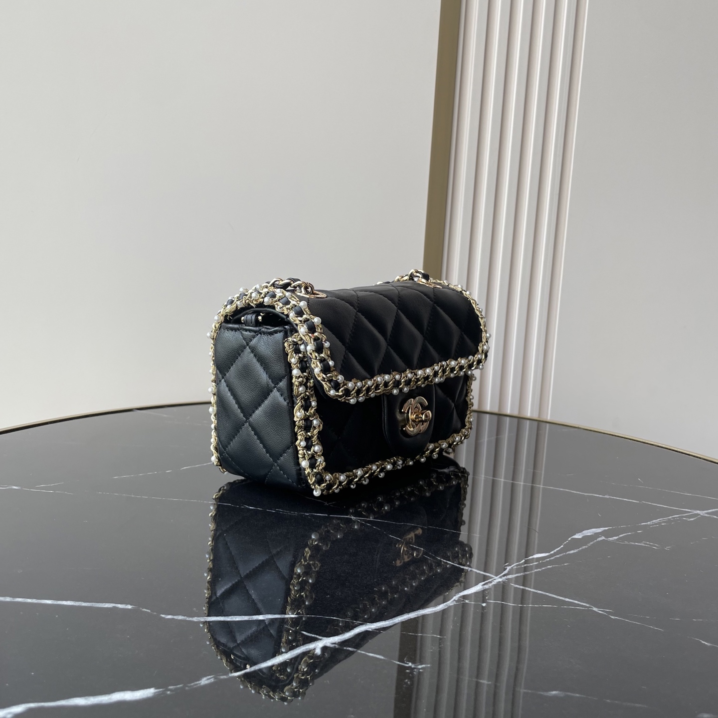 Chanel Style Leather Chain Bag Lookbook Reference image 2