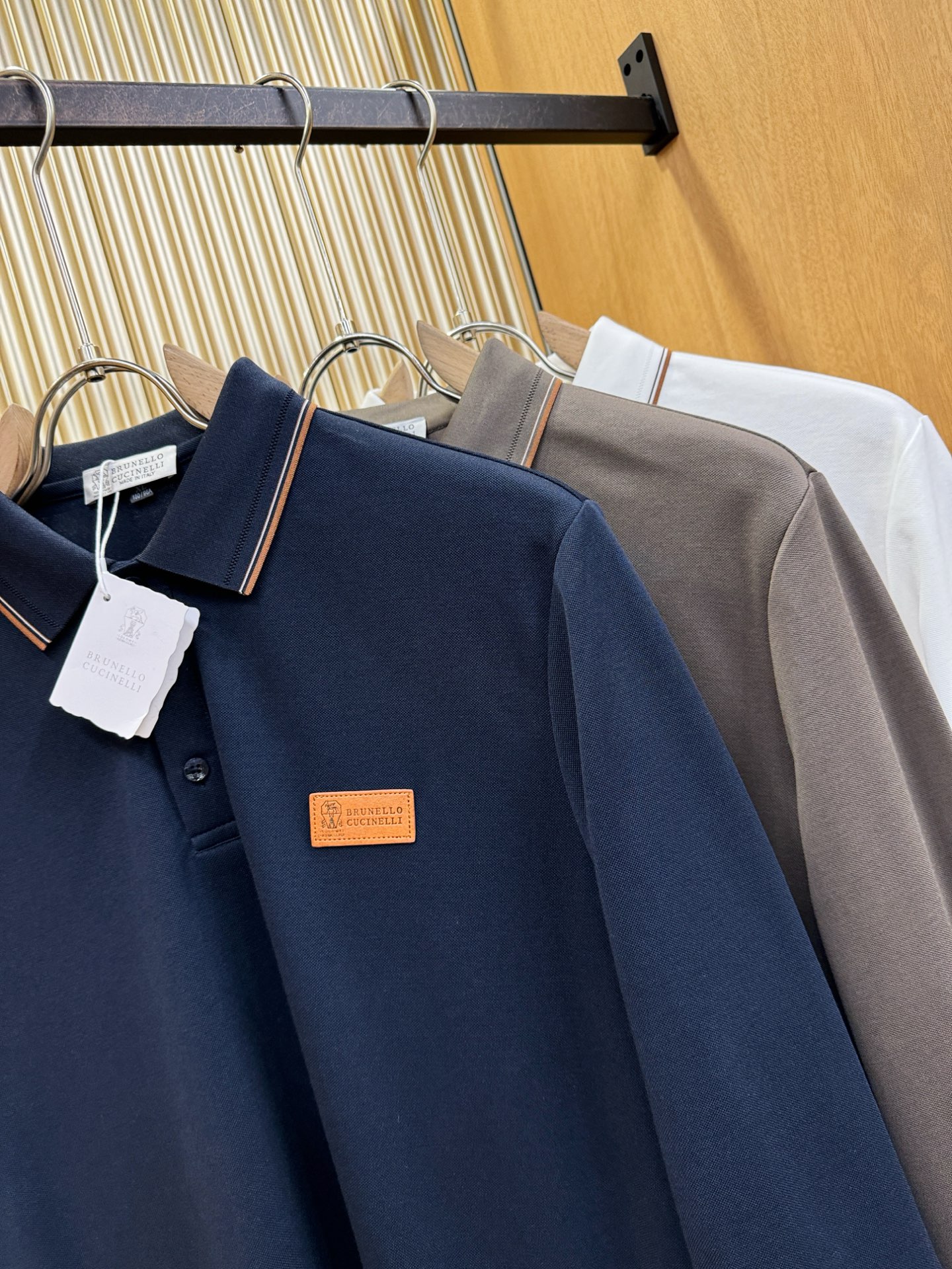 BC布鲁提 2025秋季新品，官网同步 经典大气百搭Polo领长袖T恤，顶级原版面料，质感细腻 超柔软亲