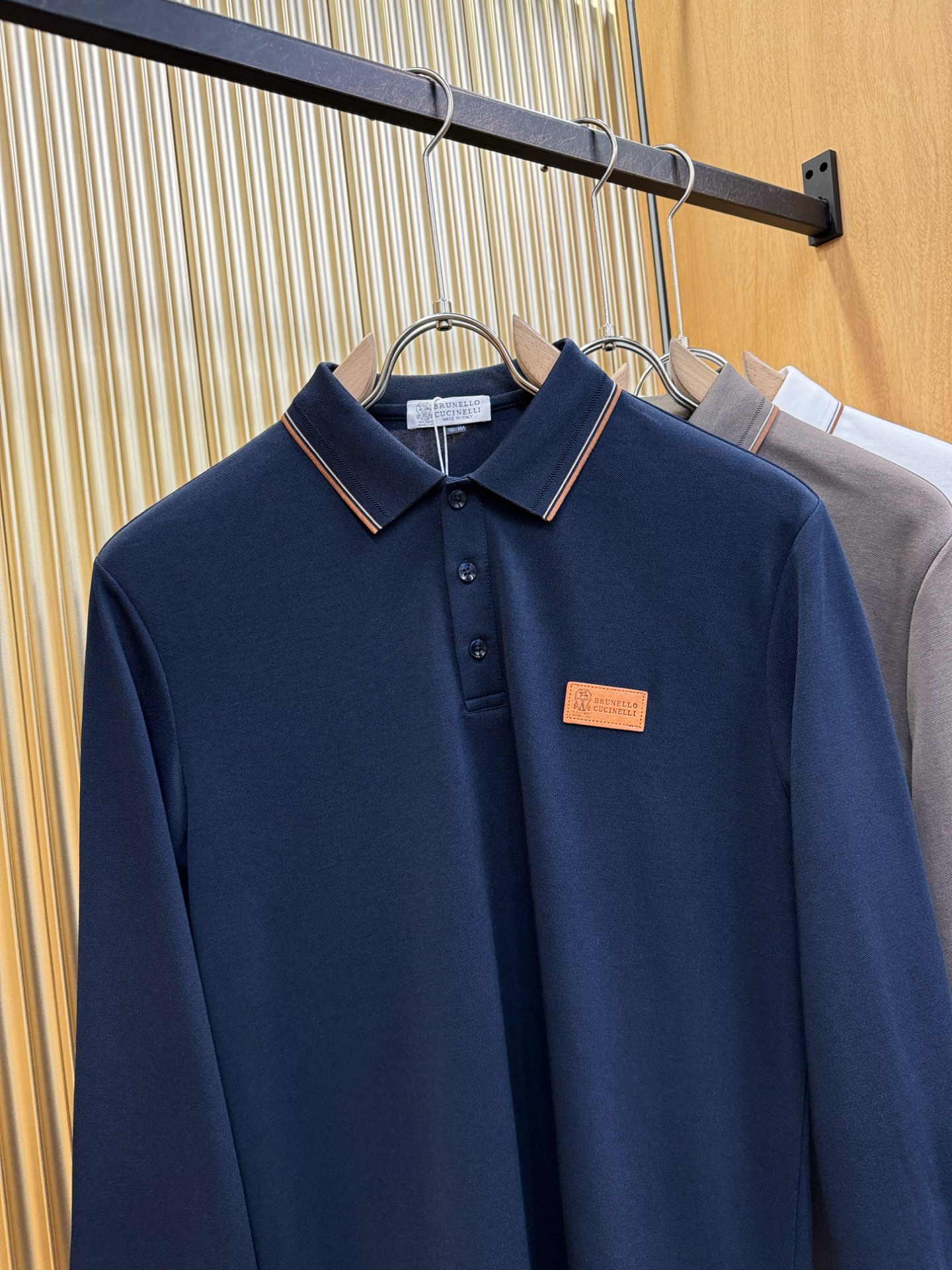 BC布鲁提 2025秋季新品，官网同步 经典大气百搭Polo领长袖T恤，顶级原版面料，质感细腻 超柔软亲